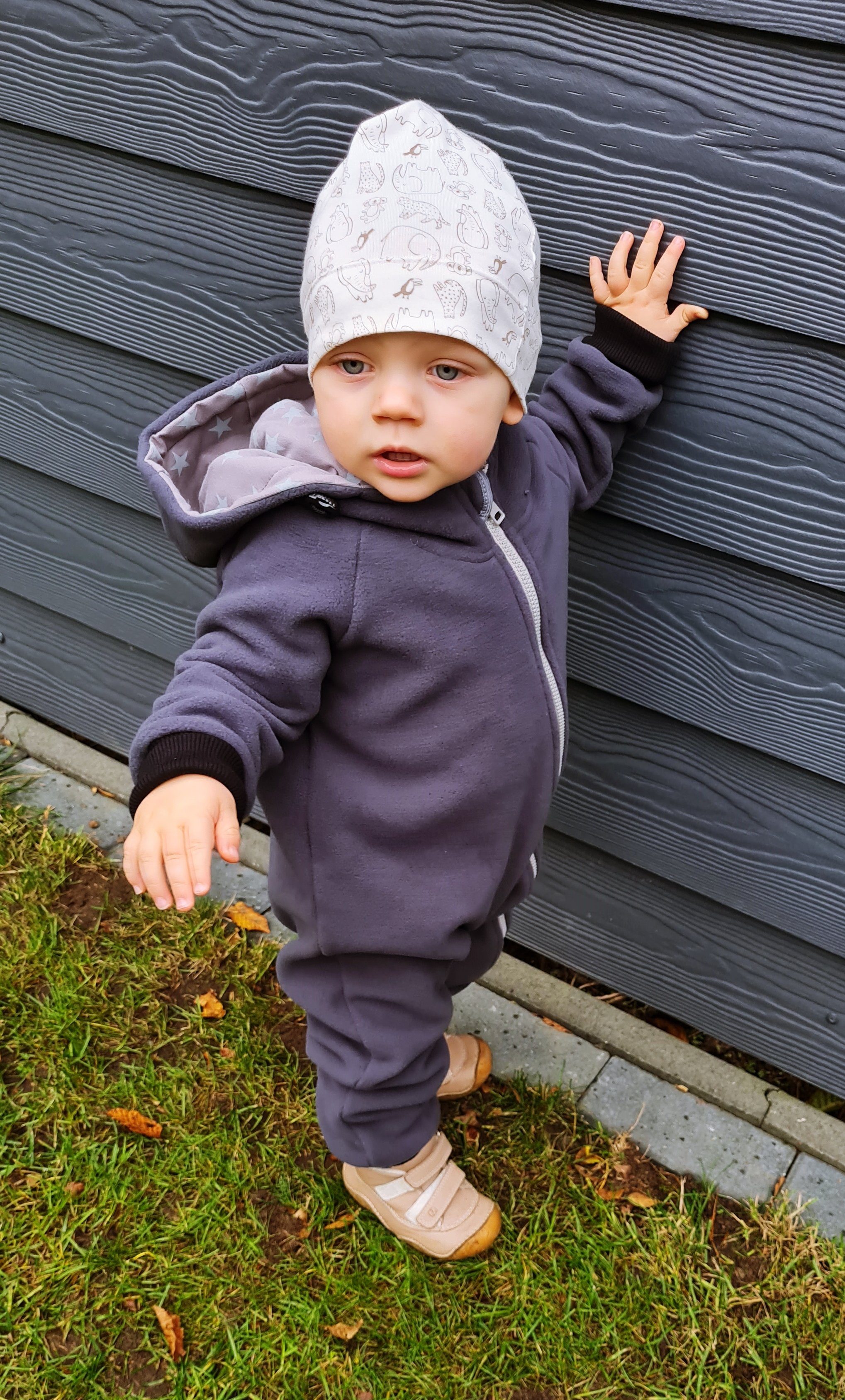 Divita-Mode Fleeceoverall Fleece warmer Overall Baby Kinder Einteiler mit  (1-tlg)