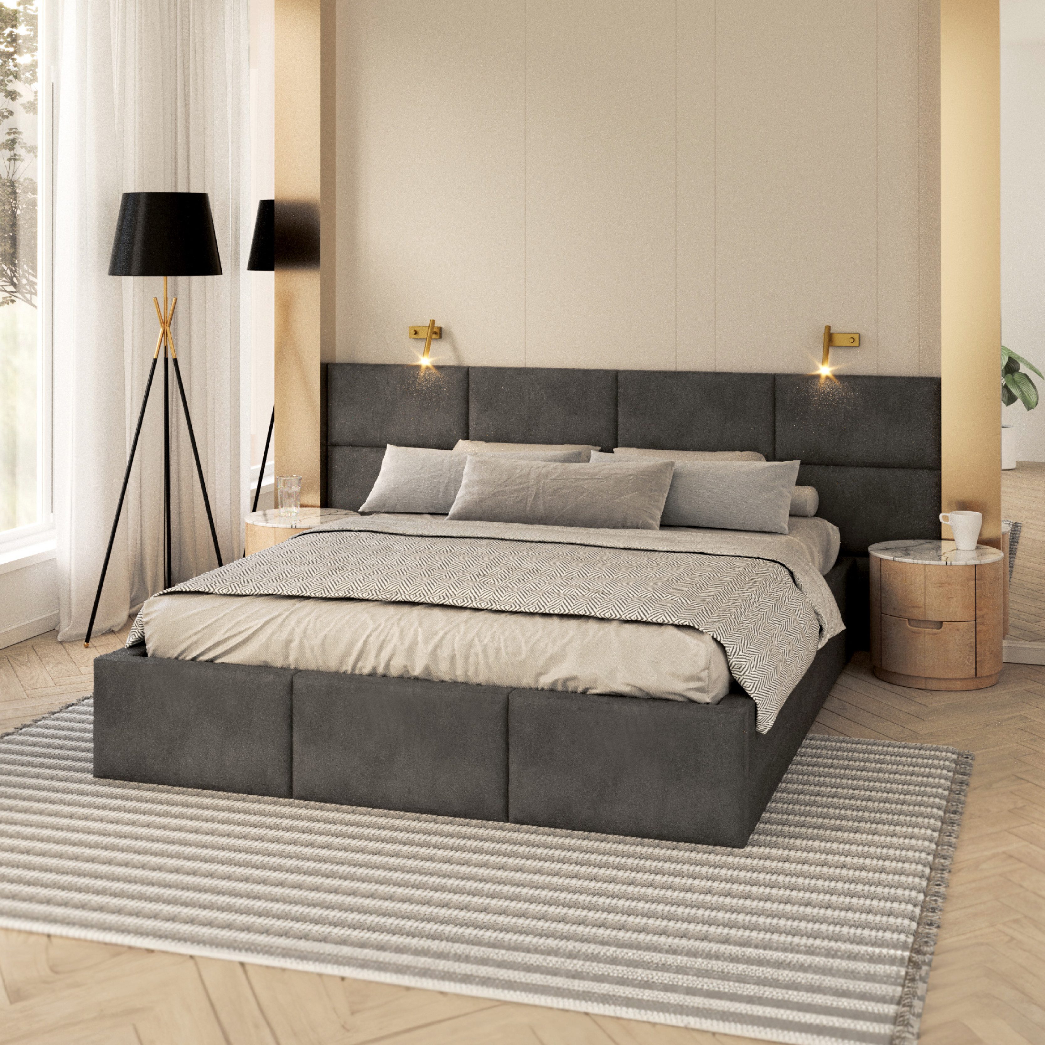 FDM Polsterbett DORIS Bettgestell 90x200, 120x200, günstig online kaufen