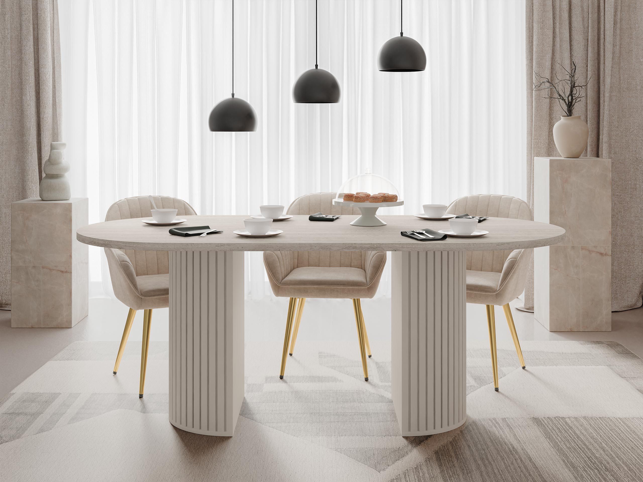 MIRJAN24 Esstisch Wotkon, 185x90x75 cm