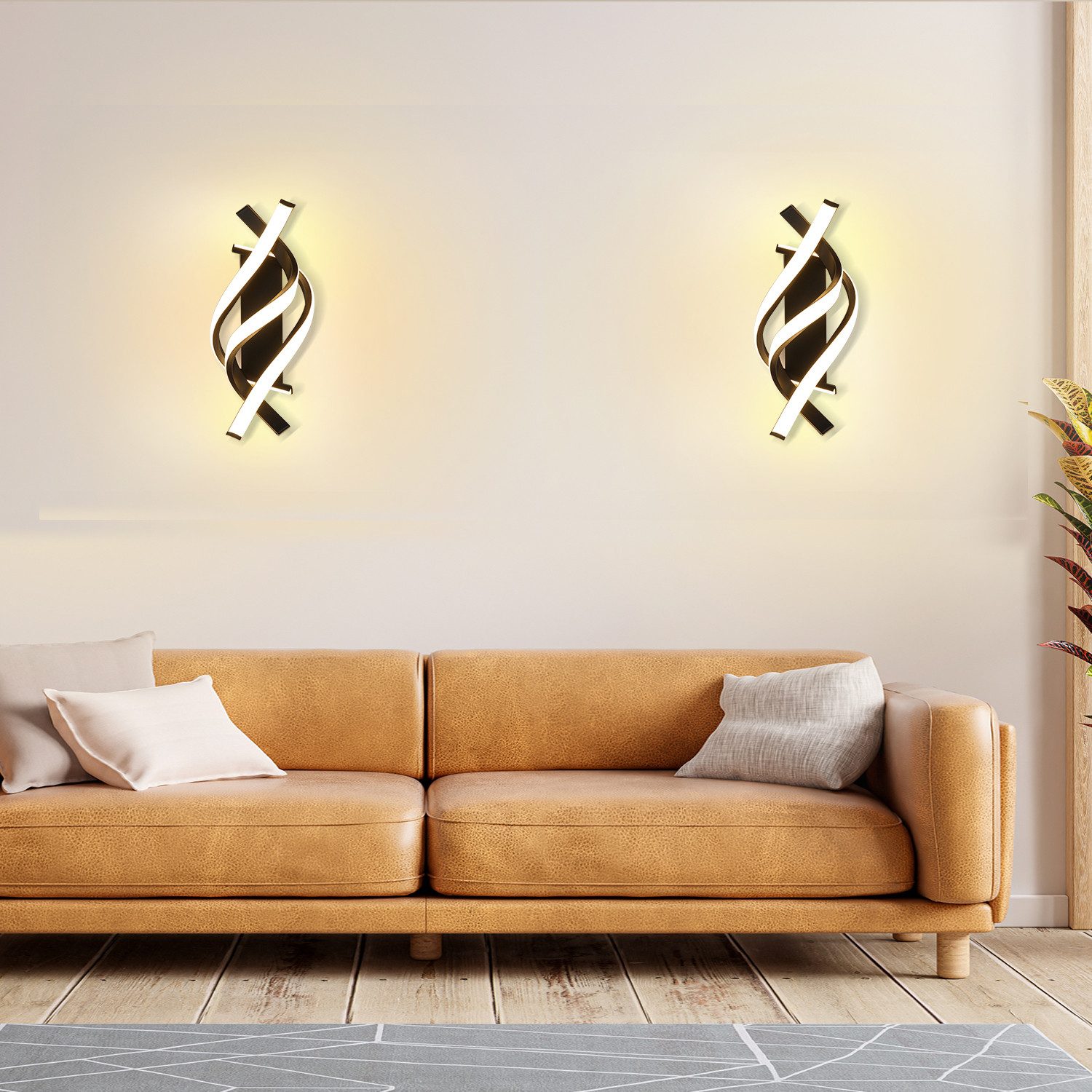 oyajia LED Wandleuchte Moderne Wandleuchte Innen, günstig online kaufen