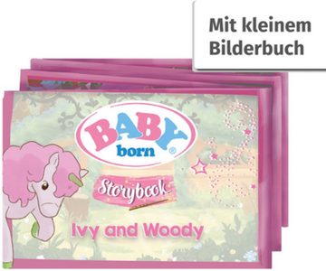 Baby Born Stehpuppe Storybook Prinzessin Ivy, 18 cm, mit Einhorn und Lichteffekten