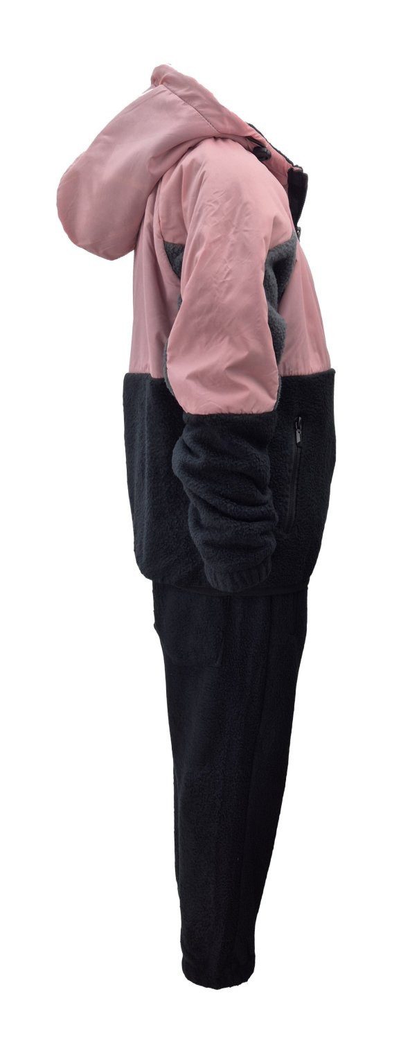 Hessis Freizeitanzug Gefütterter Jogginganzug für Jungen und Mädchen 2-tlg. JF384 (Set, 2-tlg., Jacke mit Jogginghose), bestehend aus Jacke und Jogginghose, Gefüttert