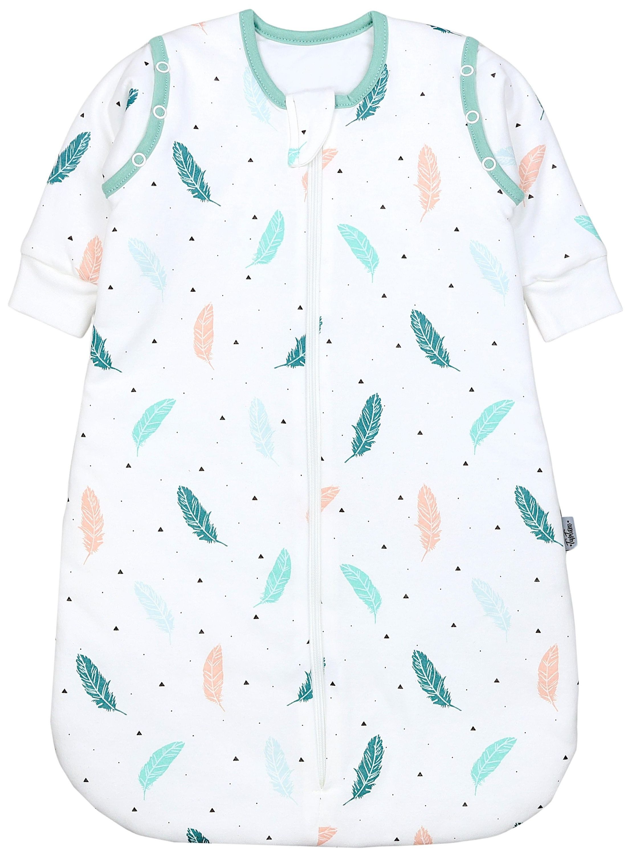 TupTam Babyschlafsack 2.5 TOG Ganzjahresschlafsack mit abnehmbaren Ärmeln