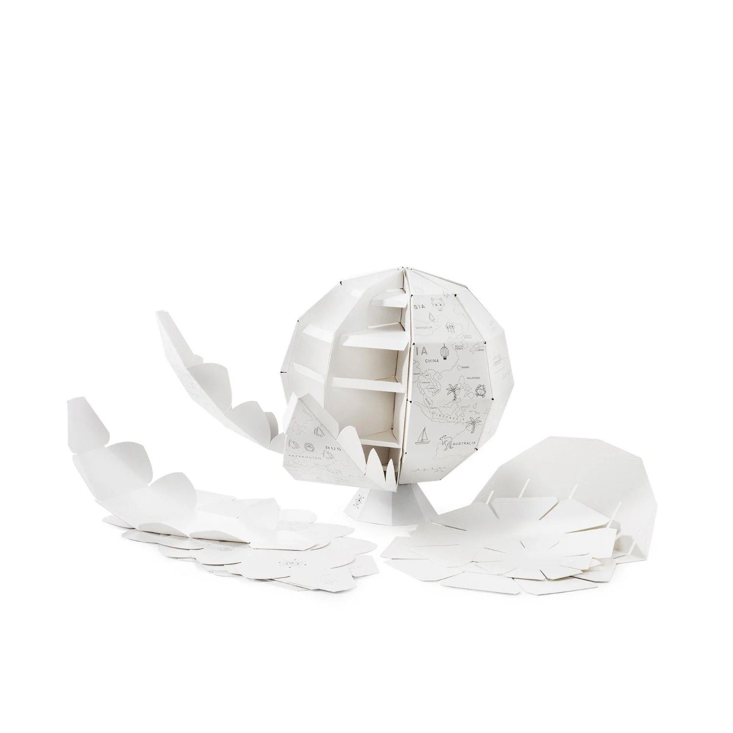 Donkey Products Dekofigur Donkey My first globe / Globus zum Ausmalen