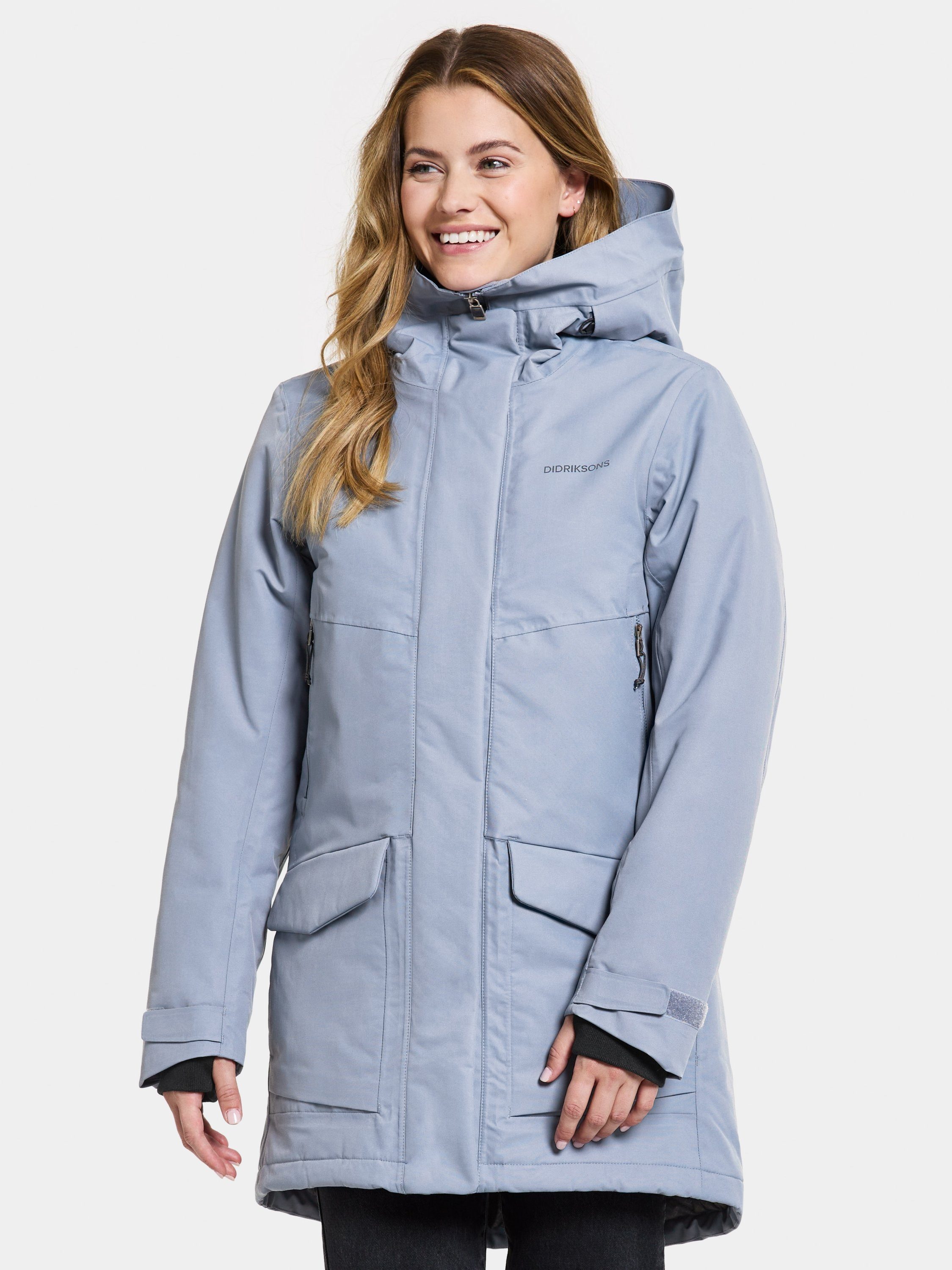 Didriksons Winterjacke Frida 7 Parka Winterjacke hellblau blue glacial Damen