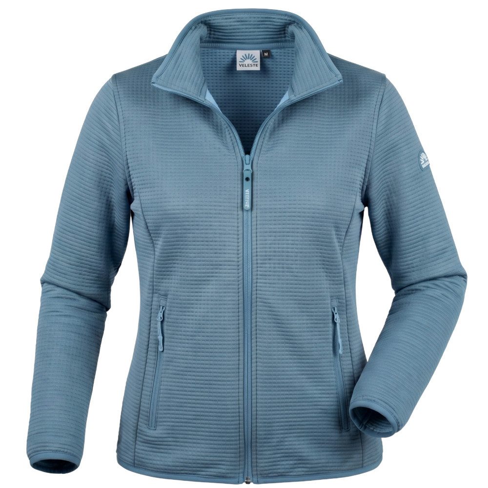 Veleste Sweatjacke Lise Freizeitjacke mit Waffelstruktur leicht und atmungsaktiv, schnelltrocknend