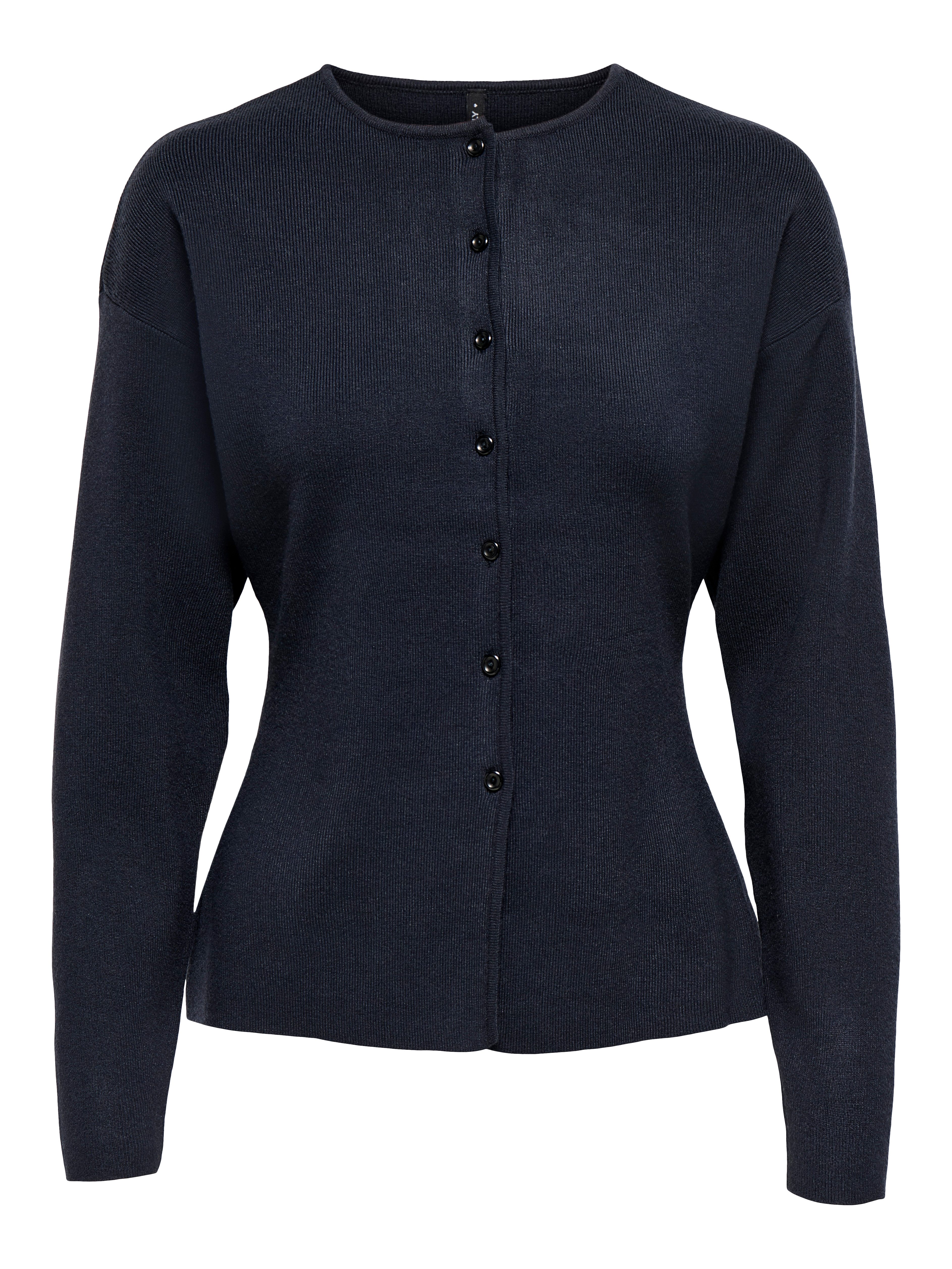 ONLY Strickjacke ONLLUCY LS O-NECK CARDIGAN EX KNT Materialmix, regular fit, Rundhals