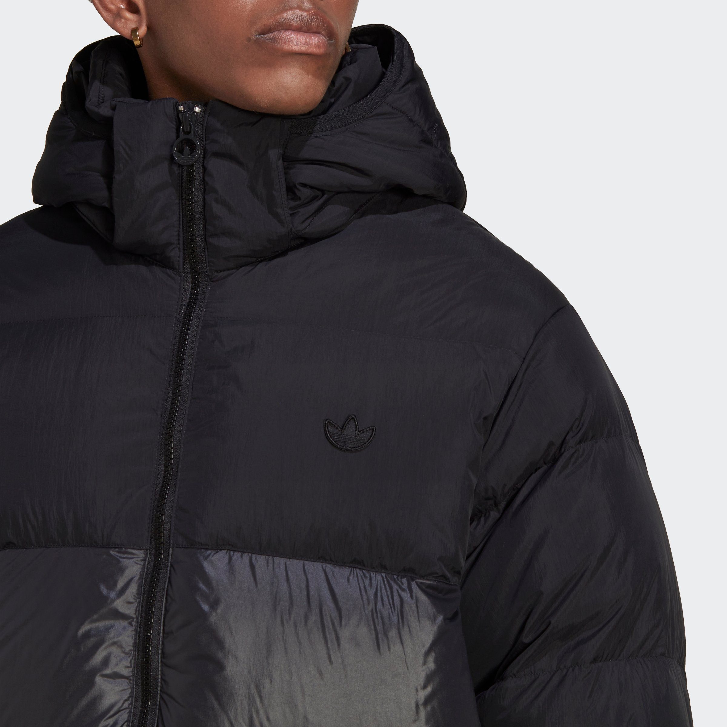 Originals adidas DOWN DAUNENJACKE HOODED REGEN PUFFER schwarz Outdoorjacke