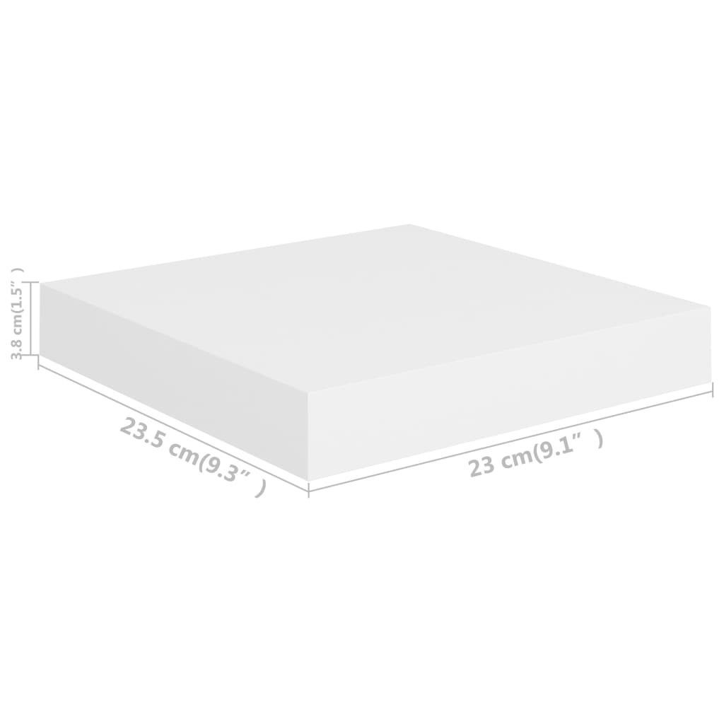 23x23,5x3,8 aus in cm, Weiß LxBxH: MDF Metallhalter (Honeycomb) möbelando mit 3016416, Wandregal