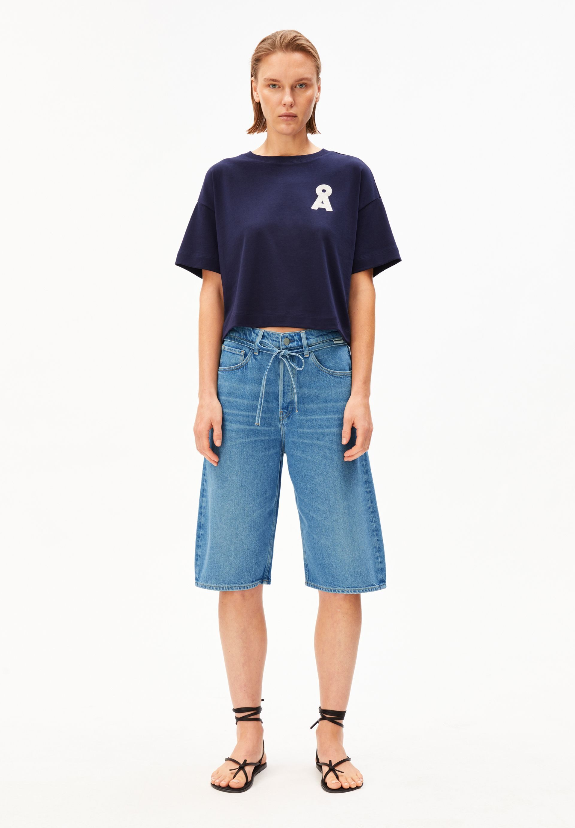 Armedangels Shorts DAANY Jeans-Shorts aus Baumwoll-Lyocell-Mix (Baggy Fit)
