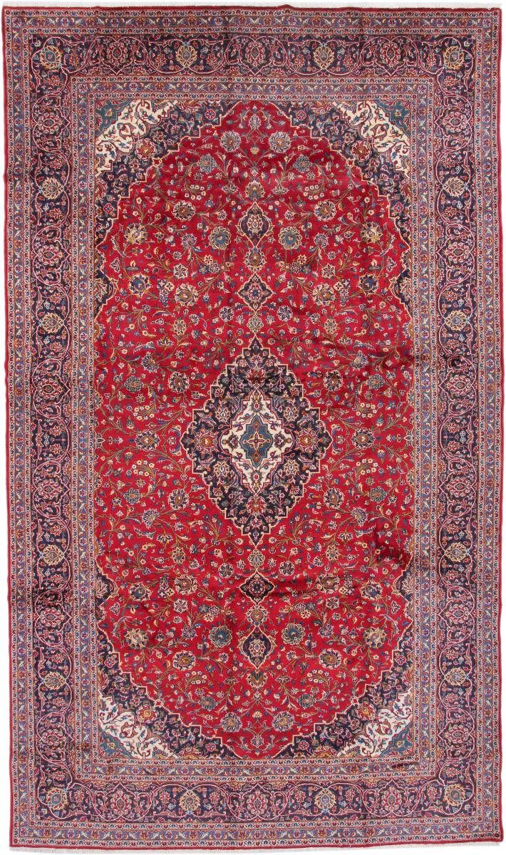 Orientteppich Keshan 294x499 Handgeknüpfter Orientteppich / Perserteppich, Nain Trading, rechteckig, Höhe: 12 mm