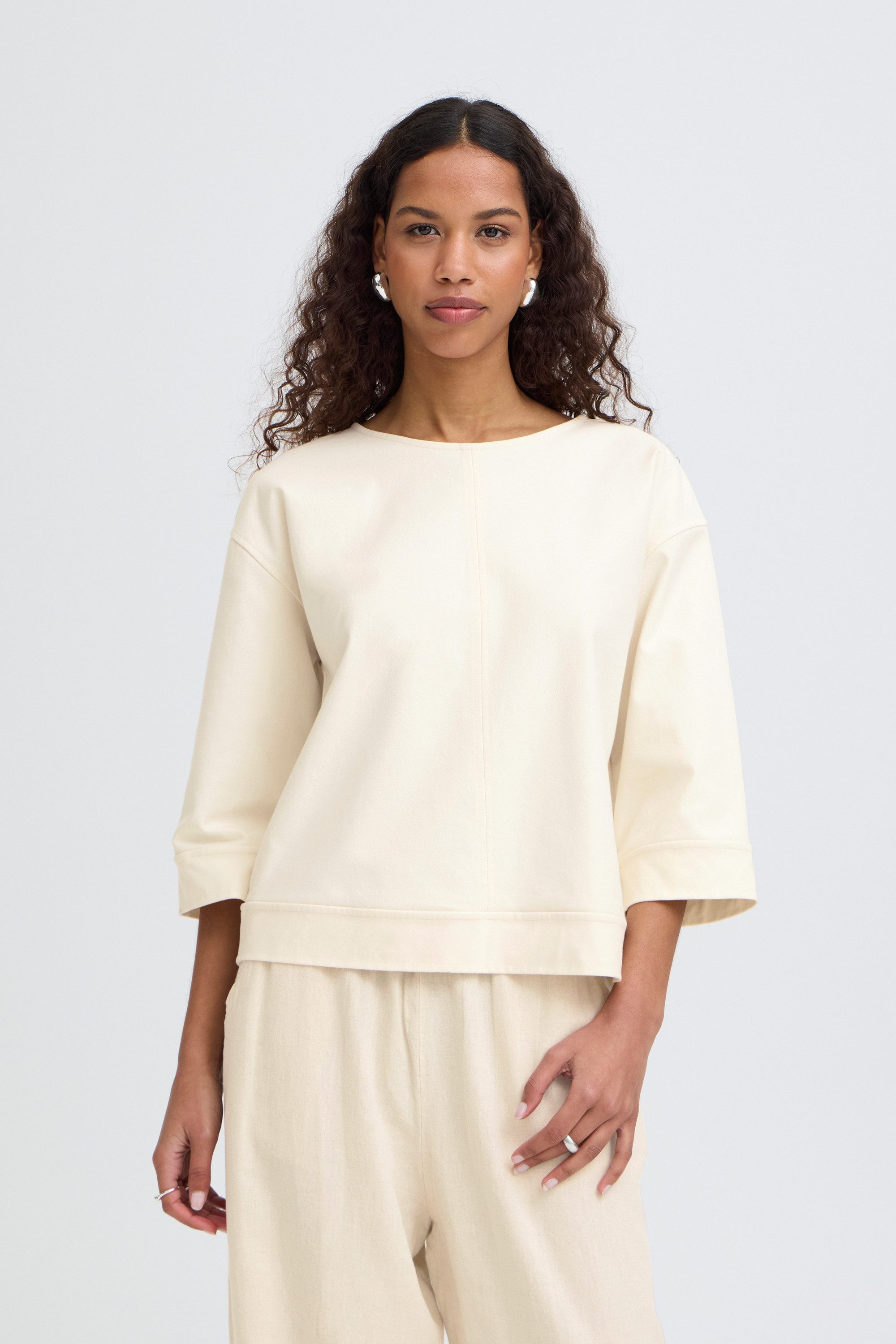 Ichi Langarmbluse Halblange Ärmel IHKATE