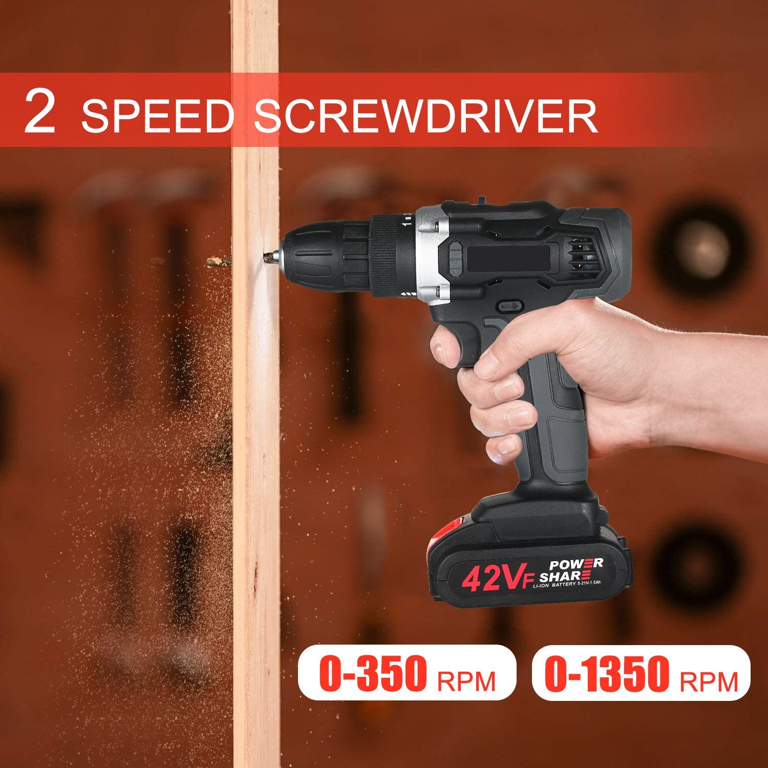 Daskoo Akku-Schraubendreher 21V Akku Bohrschrauber-Set mit günstig online kaufen