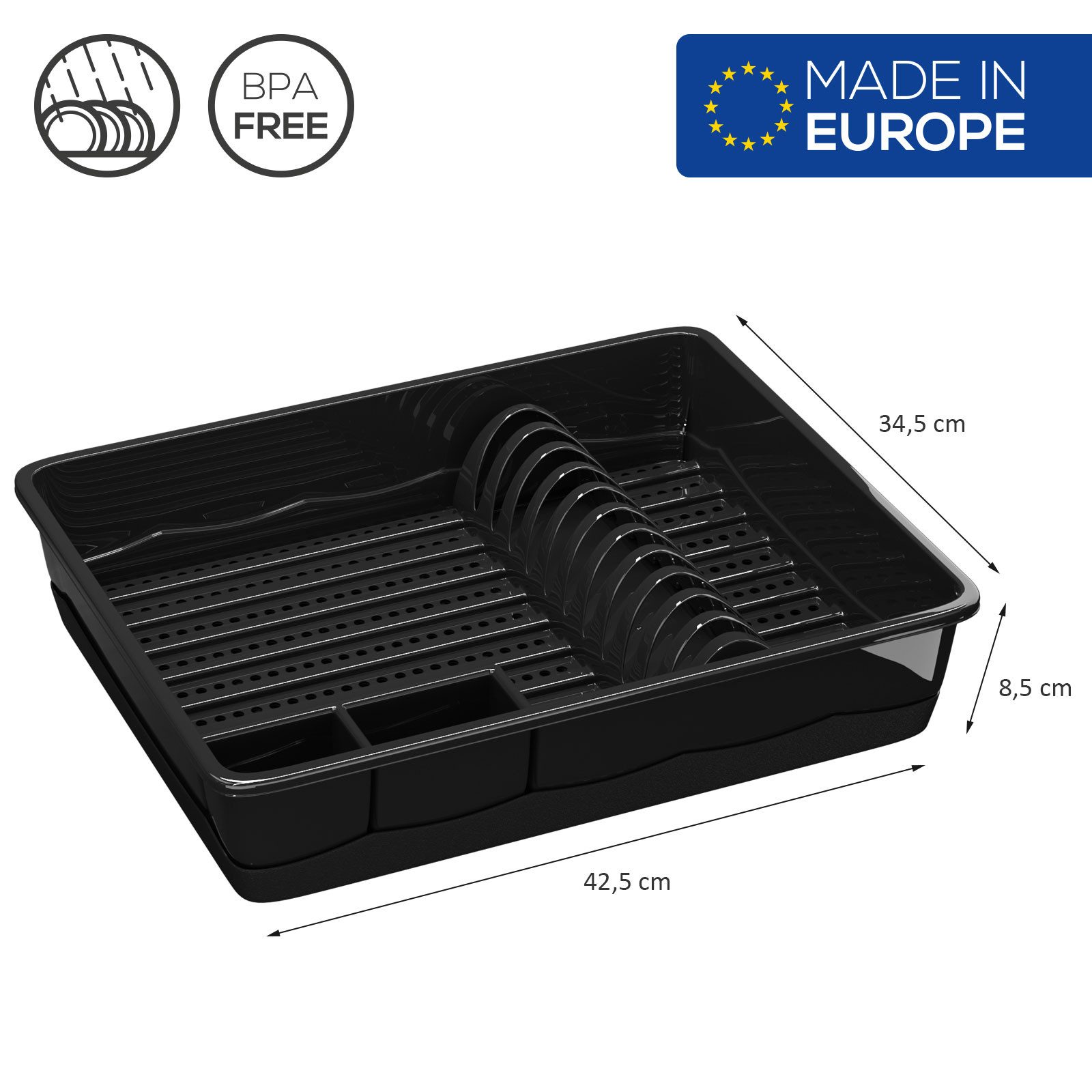 Wellgro Geschirrständer Abtropfgestell - Made in EU – Bild 2 von 5