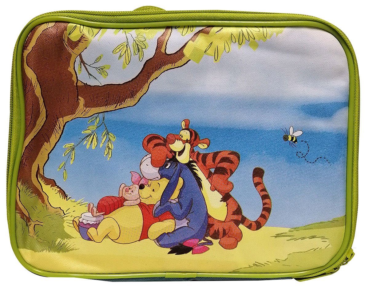 Disney Butterdose Disney 271317 Winnie Pooh Kinder Pausenkoffer Lunchbox mit Henkel, Tig, 100% Polyester