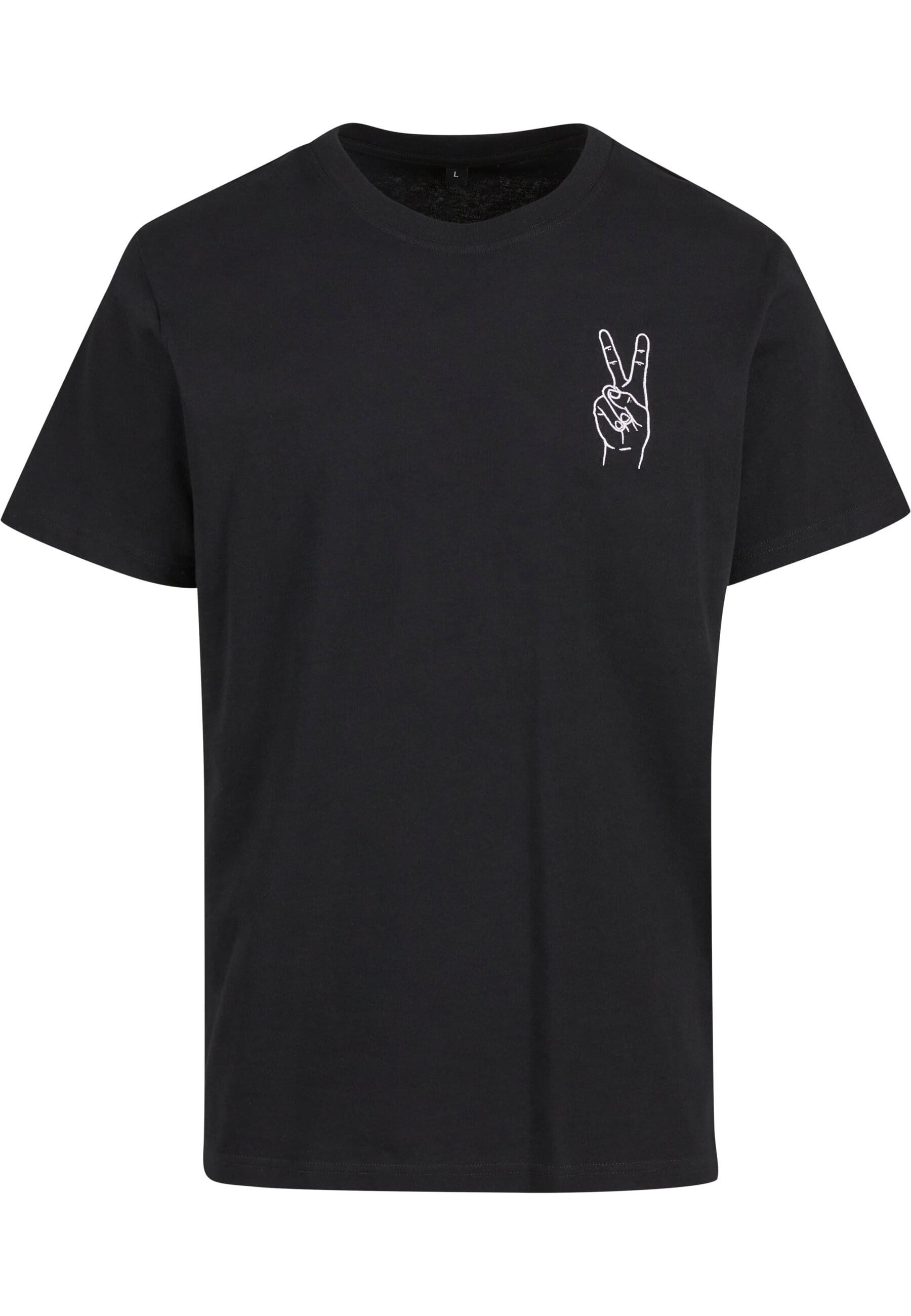 MisterTee T-Shirt MisterTee Herren Peace Sign Tee EMB (1-tlg) günstig online kaufen