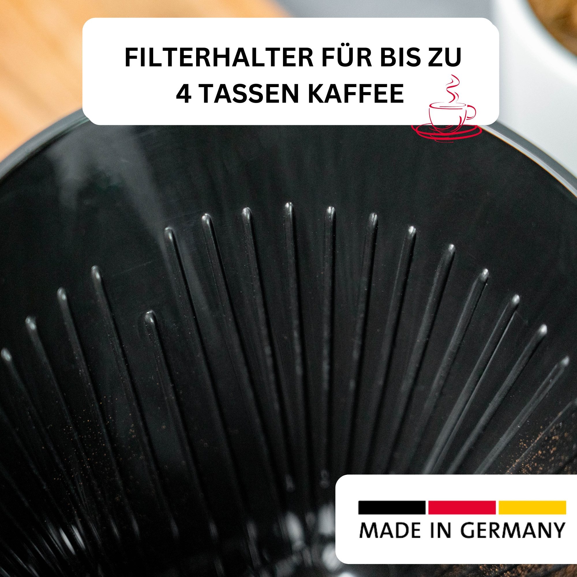 WESTMARK Permanentfilter /Filterhalter, Filtergröße 4, Für bis zu 4 Tassen Kaffee, PP