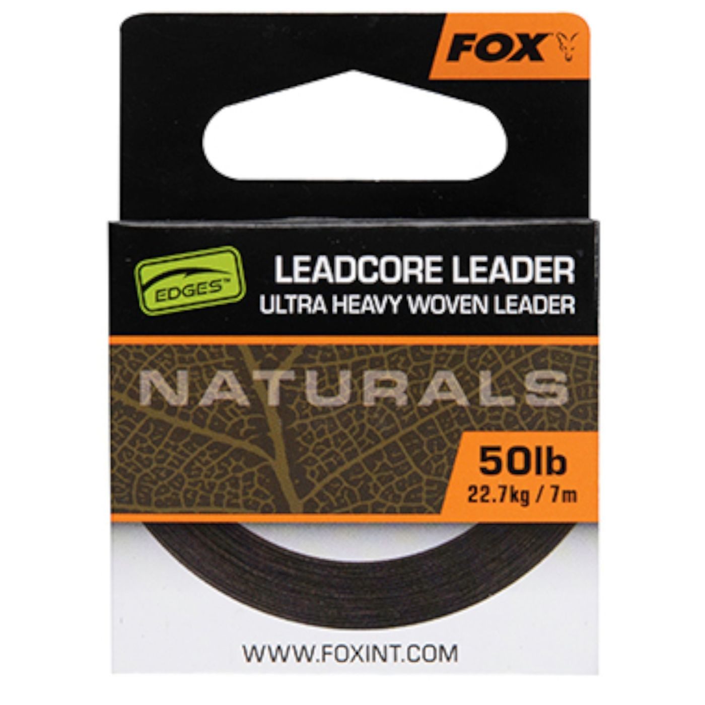 Vorfachschnur Fox Naturals Leadcore 50lb 22.7kg - 7m Vorfachschnur