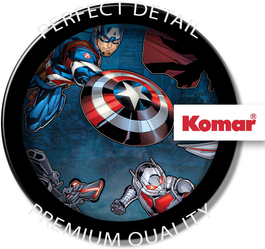 Komar Wandtattoo Avengers Crew - Größe 50 x 70 cm (8 St), Künstler: Komar, selbstklebend, Wandsticker, Kinderzimmer