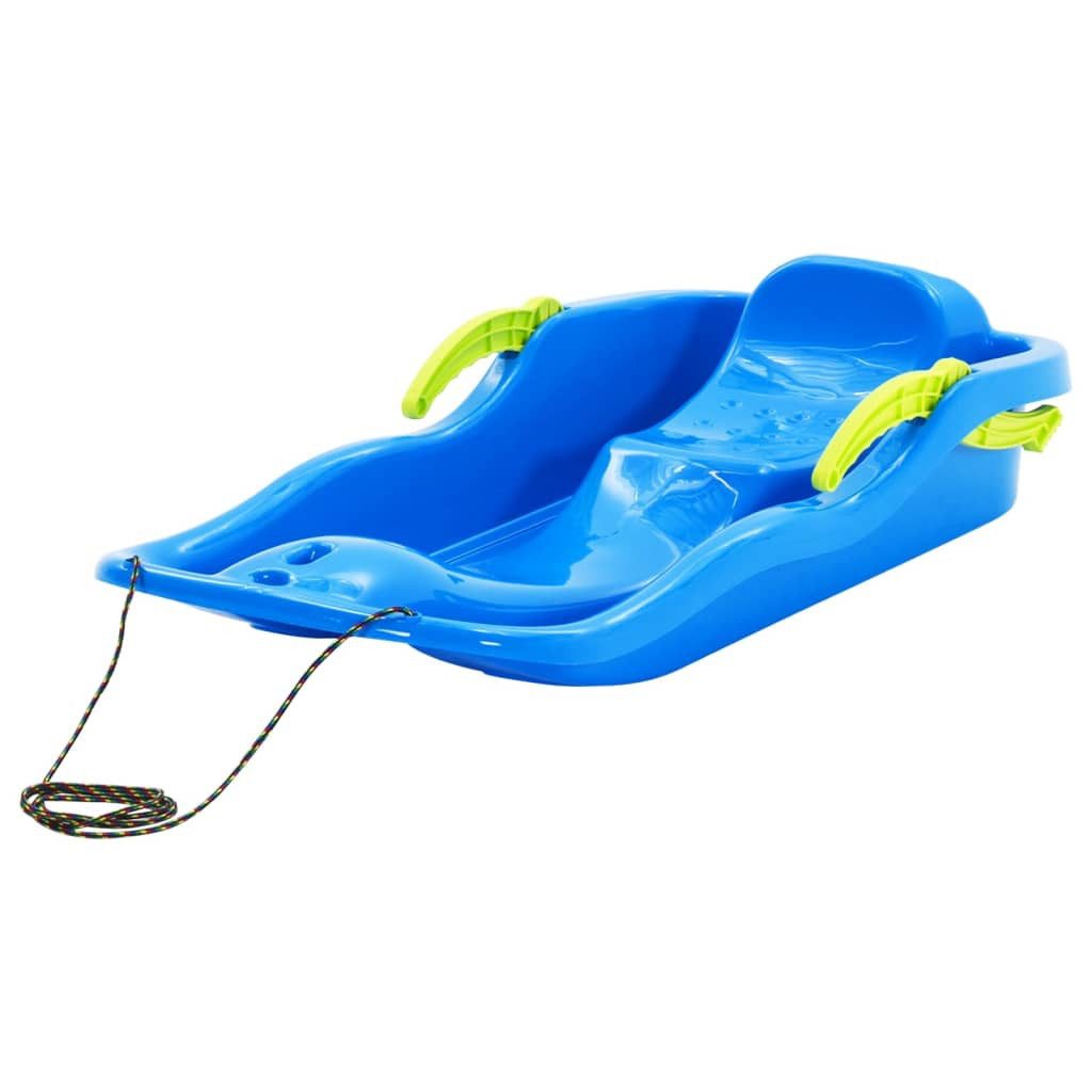Schlitten Schlitten mit Bremsen Blau 87x40x18 cm Polypropylen