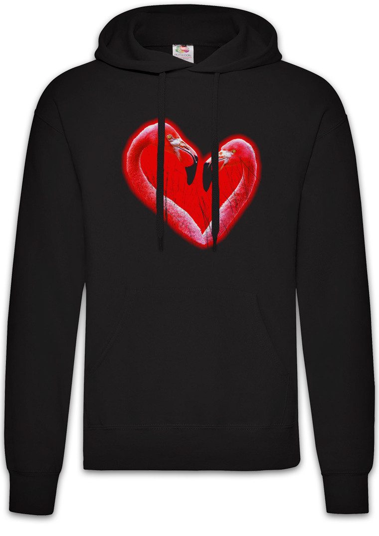 Hoodie Flamingo Heart II Herren Hoodie Herz Heart Flamingo Herz Love Liebe