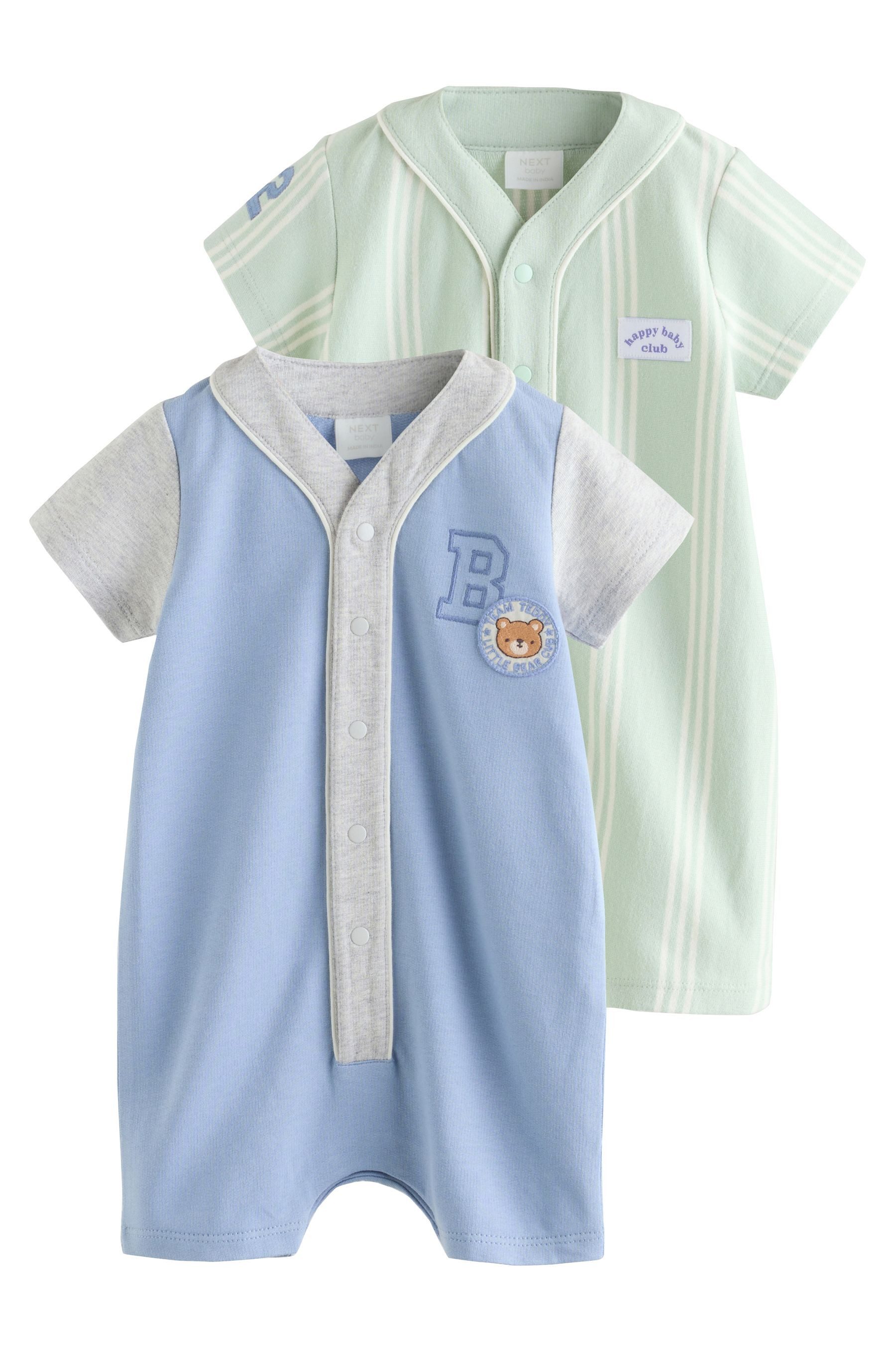 Strampler Baby Strampelanzüge aus Jersey, 2er-Pack