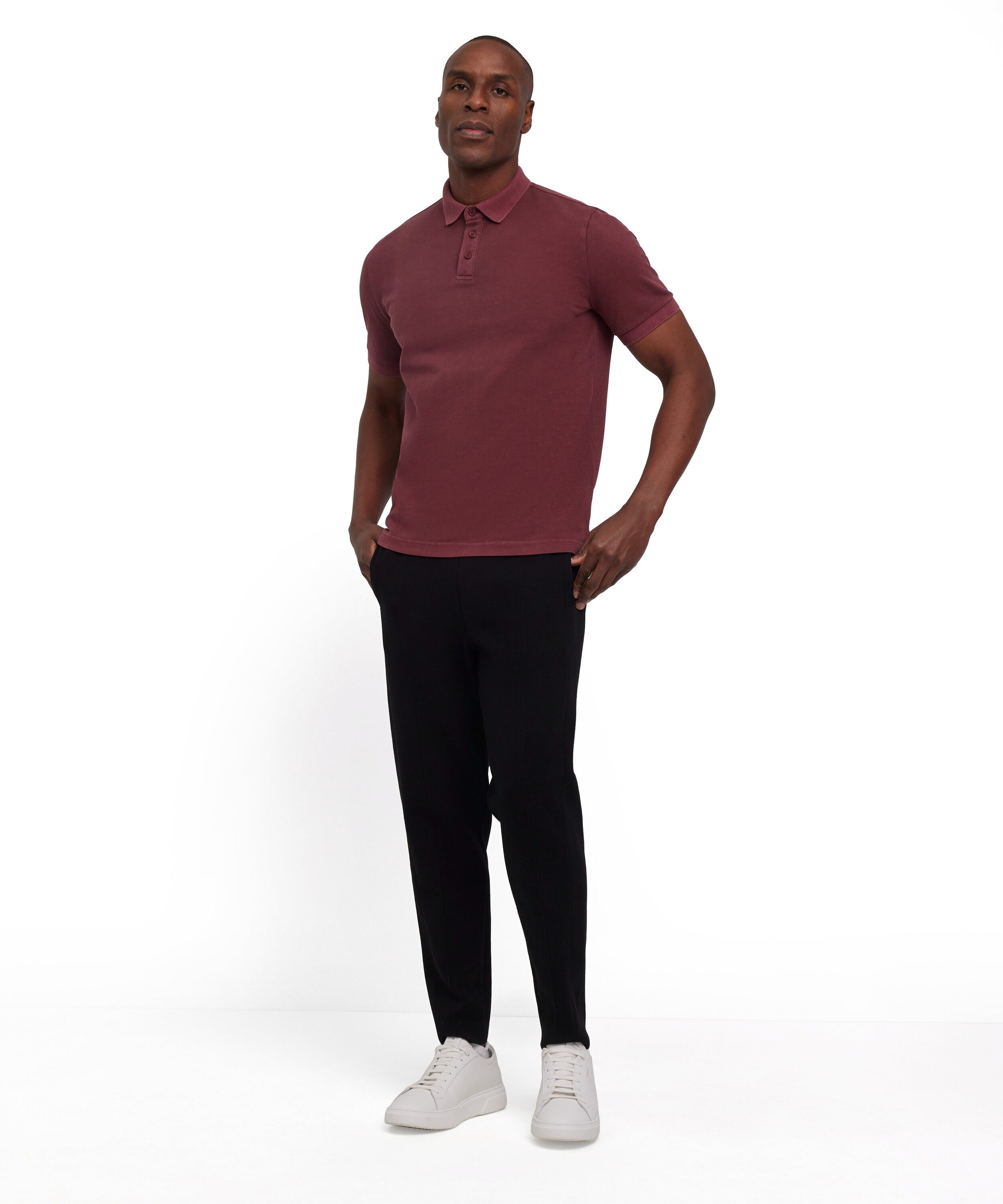 FALKE Poloshirt Polo Shirt (1-tlg., 1) aus hochwertiger Baumwolle in Garment Dye-Technik
