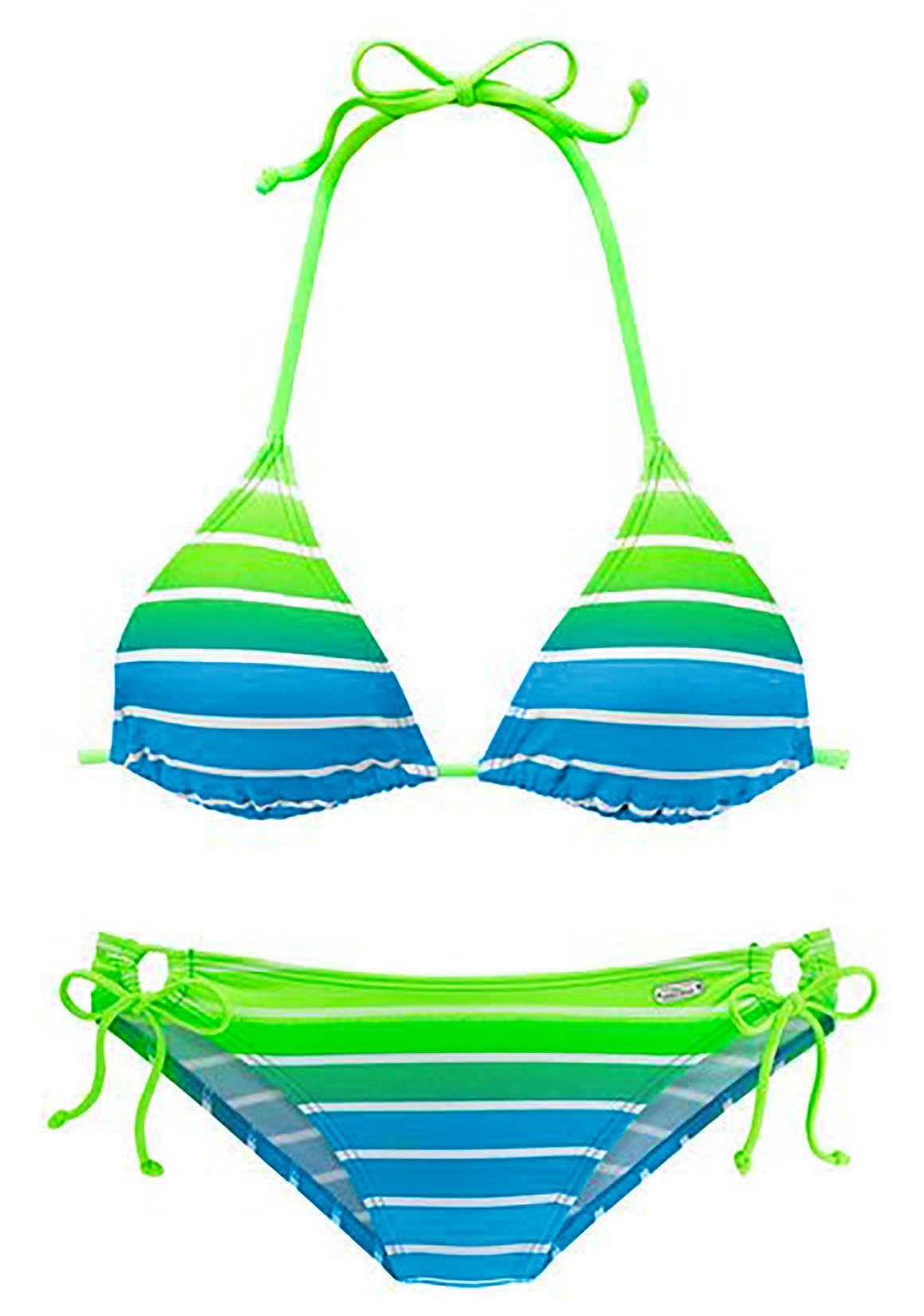 Venice Beach Triangel-Bikini mit Farbverlauf, regulierbares Top, mit herausnehmbaren Cups – Bild 2 von 3