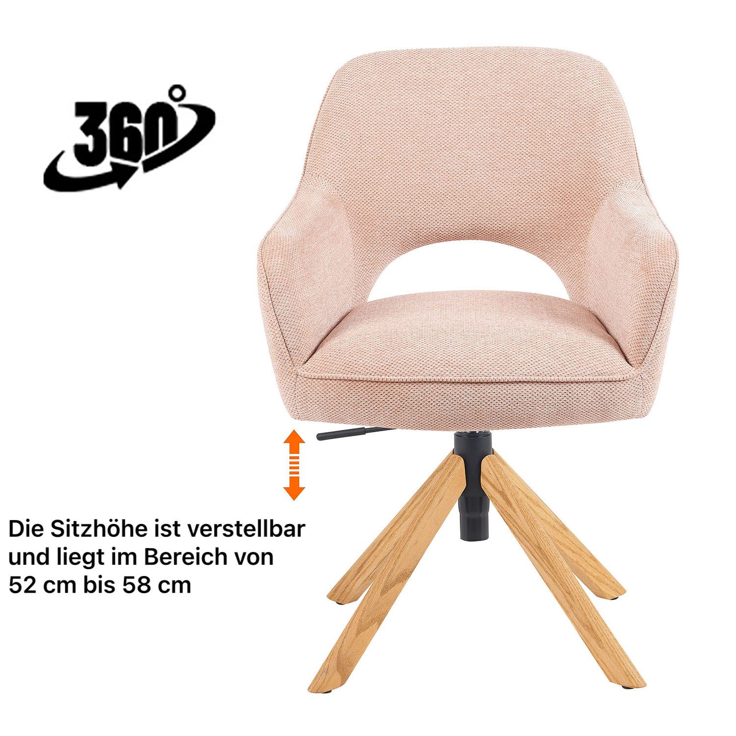 DUBI Möbel Polsterstuhl Mika-Lara 2er-Set günstig online kaufen