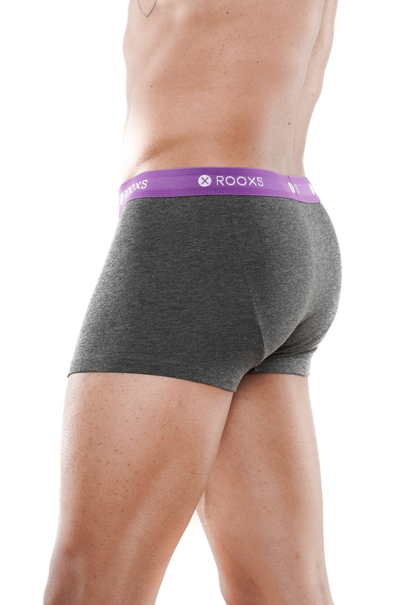 ROOXS Boxershorts Enge Unterhosen Herren Männer (3-St) Baumwolle Retroshorts