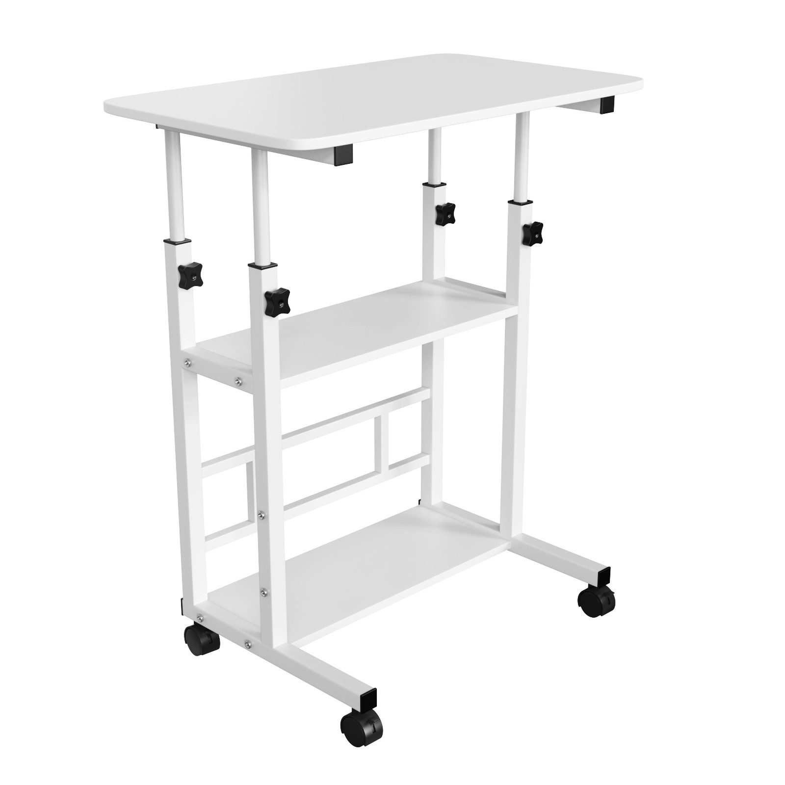 JEOBEST Computertisch Schreibtischh mit Rollen, Laptoptisch mit Ablage, (1- günstig online kaufen