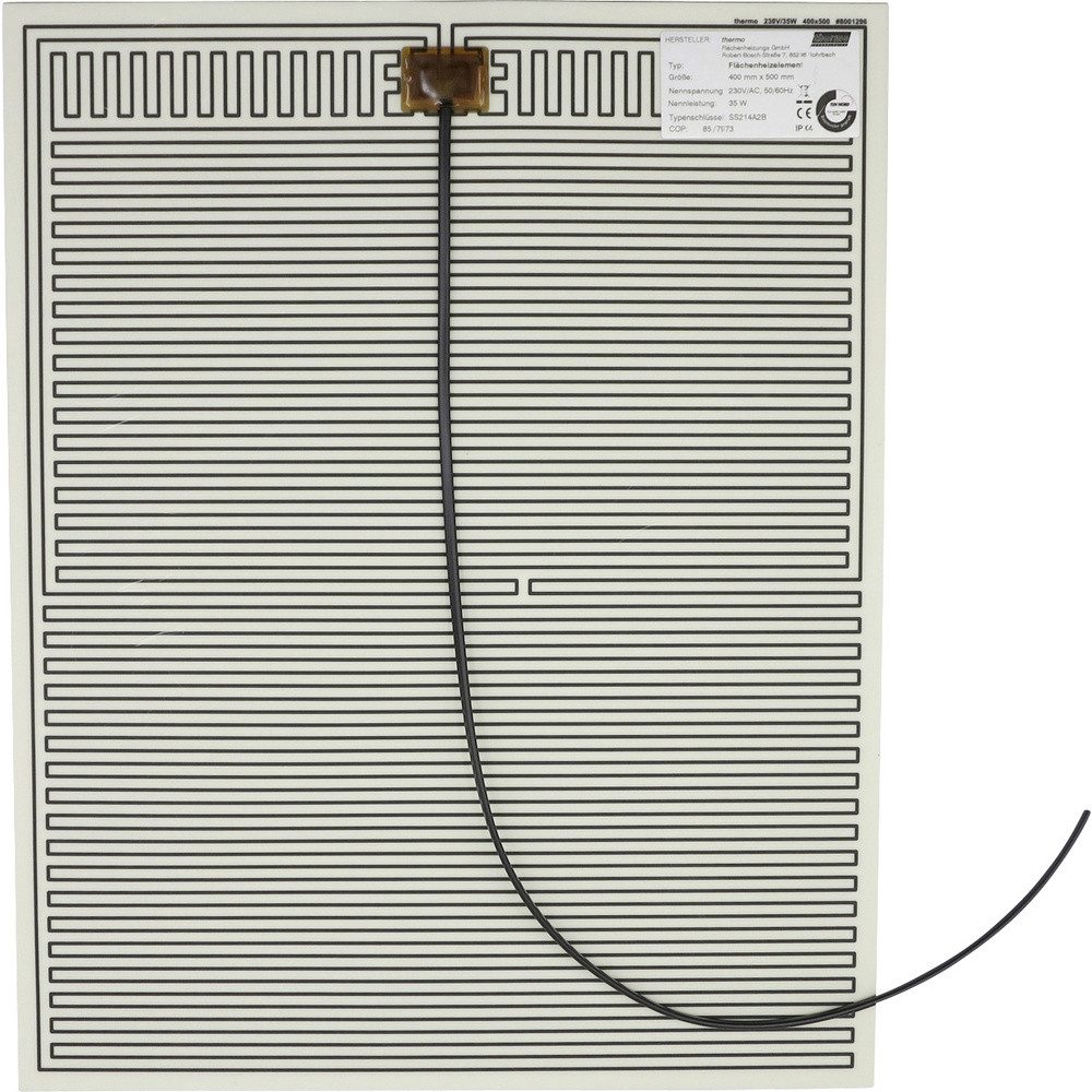 Thermo TECH Heizmatten Thermo TECH Heizfolie 230 V/AC, 230 V/DC 35 W Schutzart IPX4 (L x B)