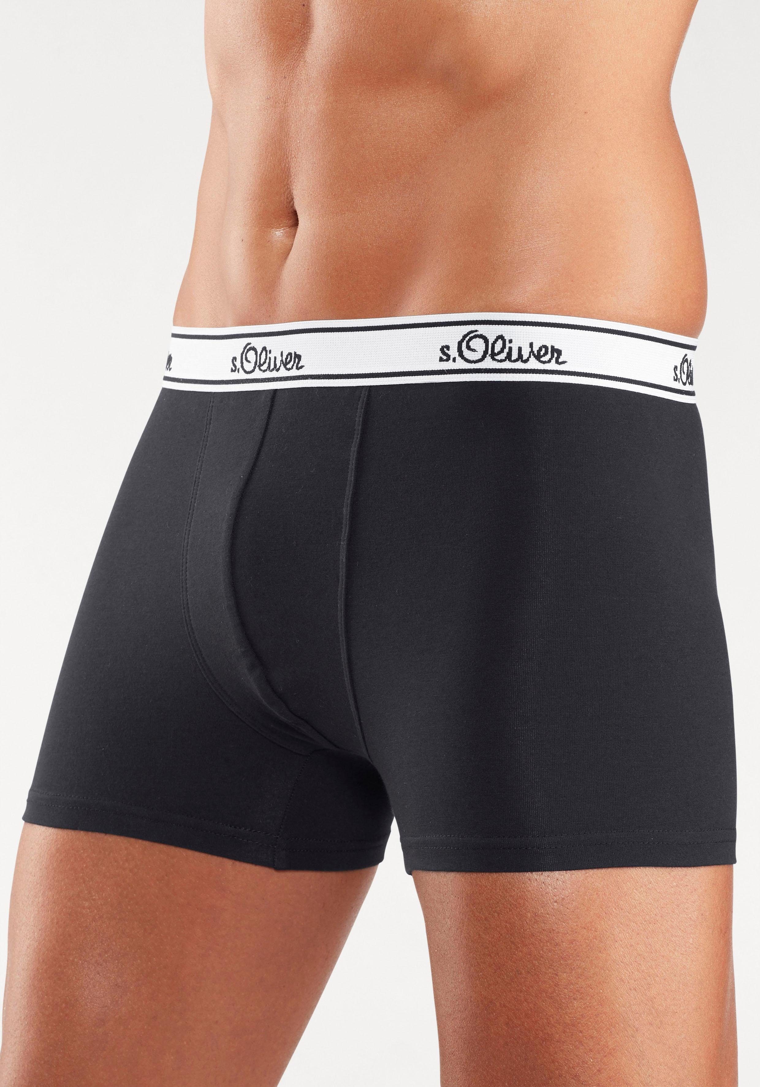 s.Oliver Boxer Boxershorts für Herren (Packung, 3-St) mit weißem Webbund günstig online kaufen