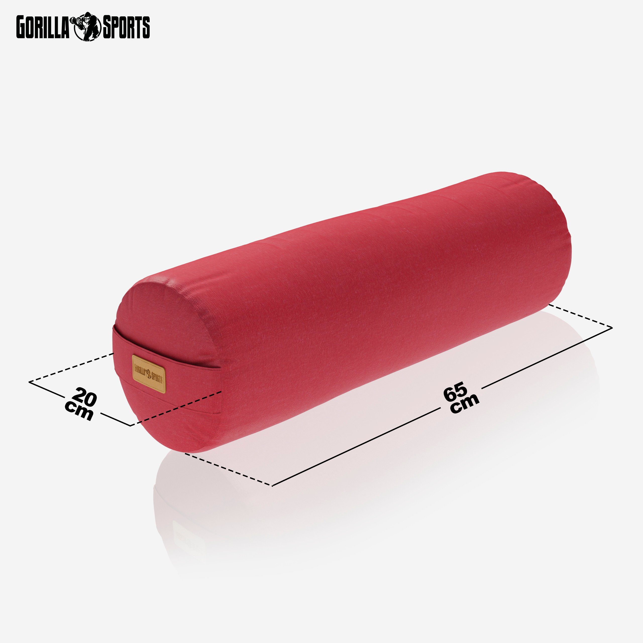 GORILLA SPORTS Yogakissen Yoga Bolster in verschiedenen Farben