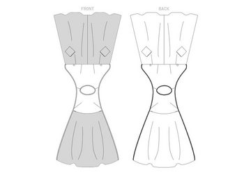 H-Erzmade Kreativset Vogue® Patterns Papierschnittmuster Damen - Vintag