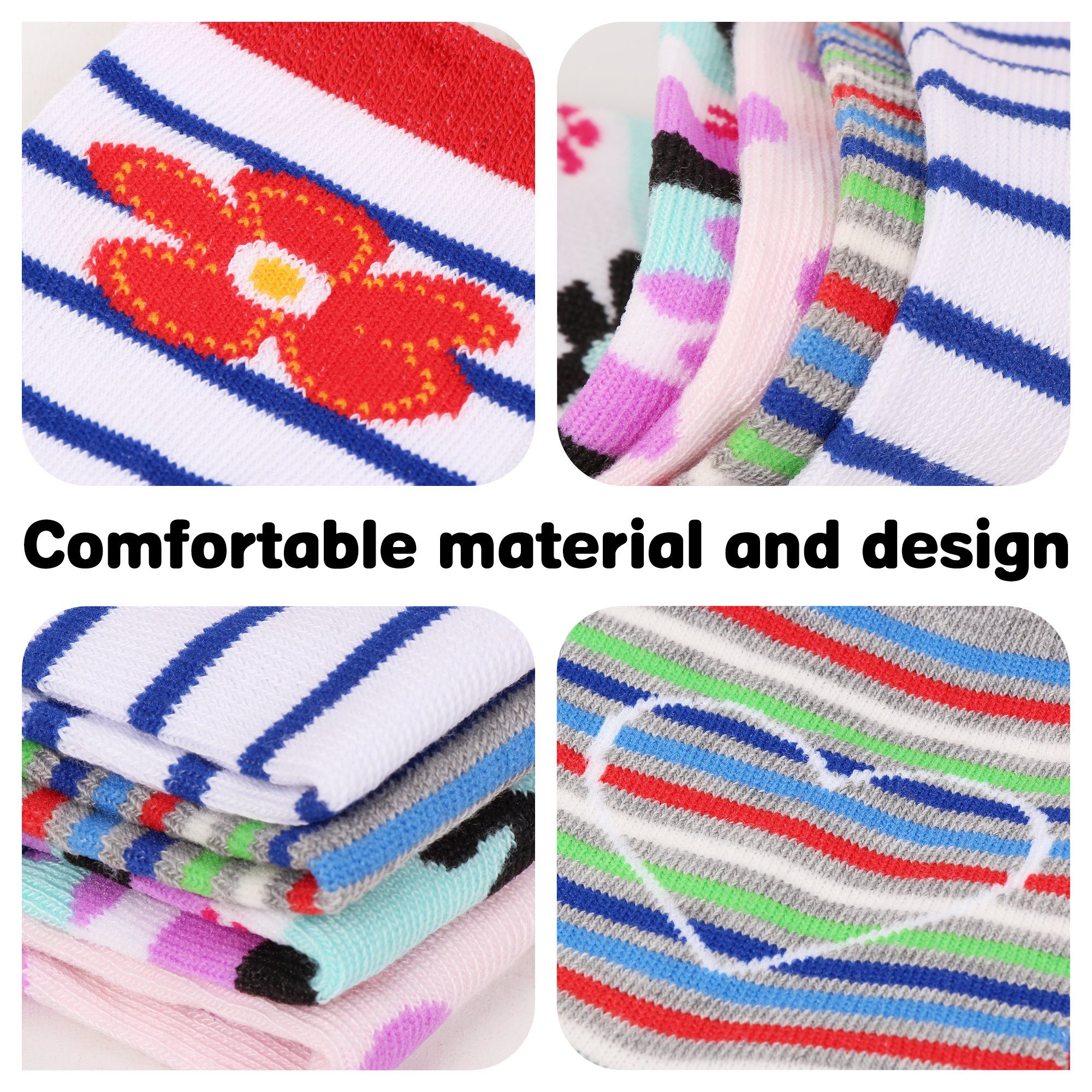 L&K-II Langsocken 2803-2809 (Beutel, 10/12 Paar) Mädchen Socken aus Baumwolle