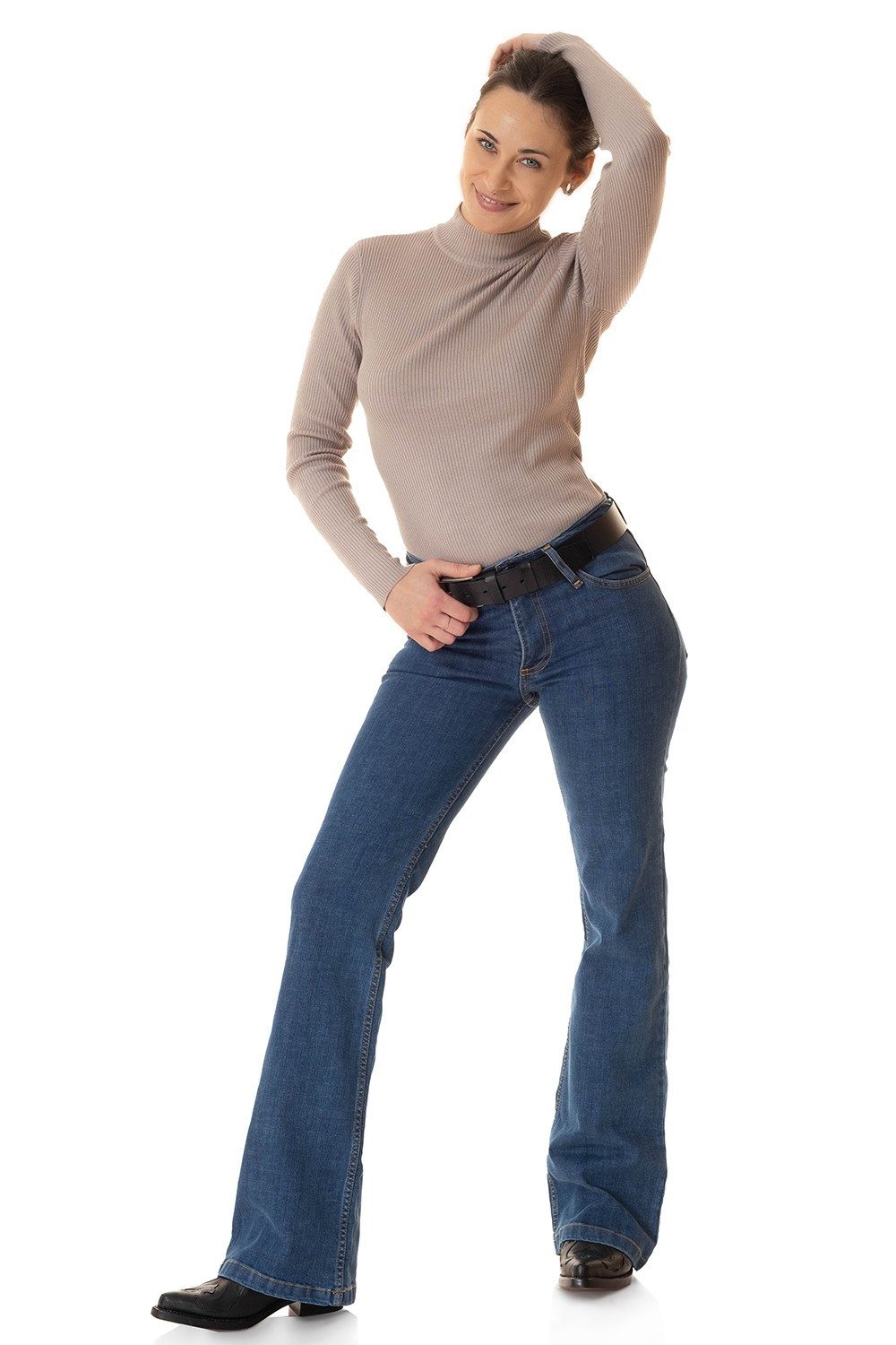 Comycom Bootcut-Jeans Damen STAR EASY