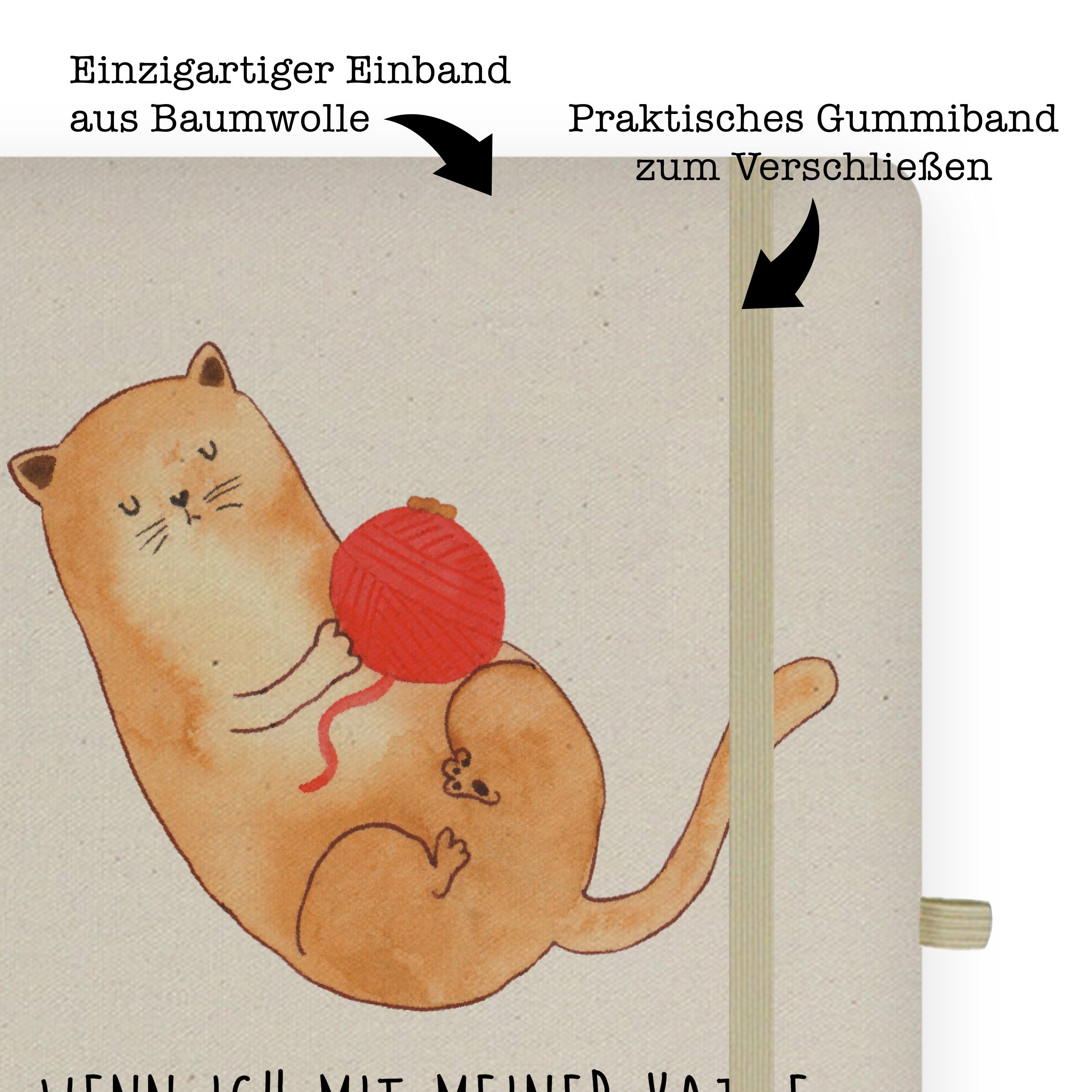 Notizbuch Katzen Wollknäul Miau, Mrs. & Mrs. Mr. Transparent Panda Panda Spiel, & Geschenk, - Katzenfreund, - Mr.