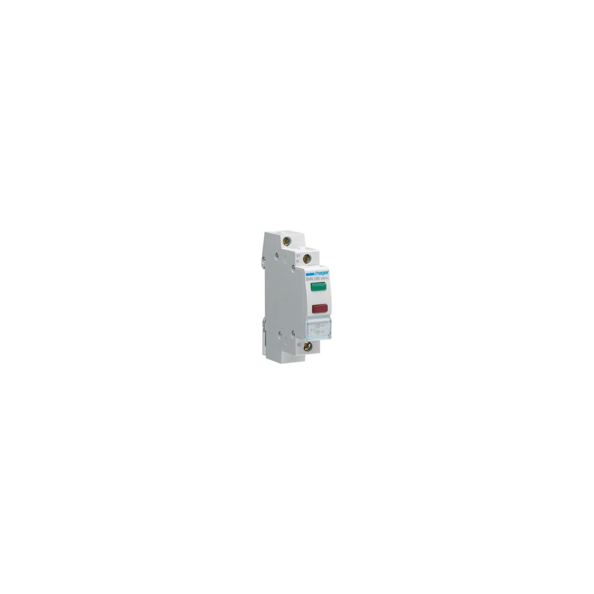 Hager Bewegungsmelder Hager LED-Leuchtmelder 2fach grün und rot,230VAC SVN126
