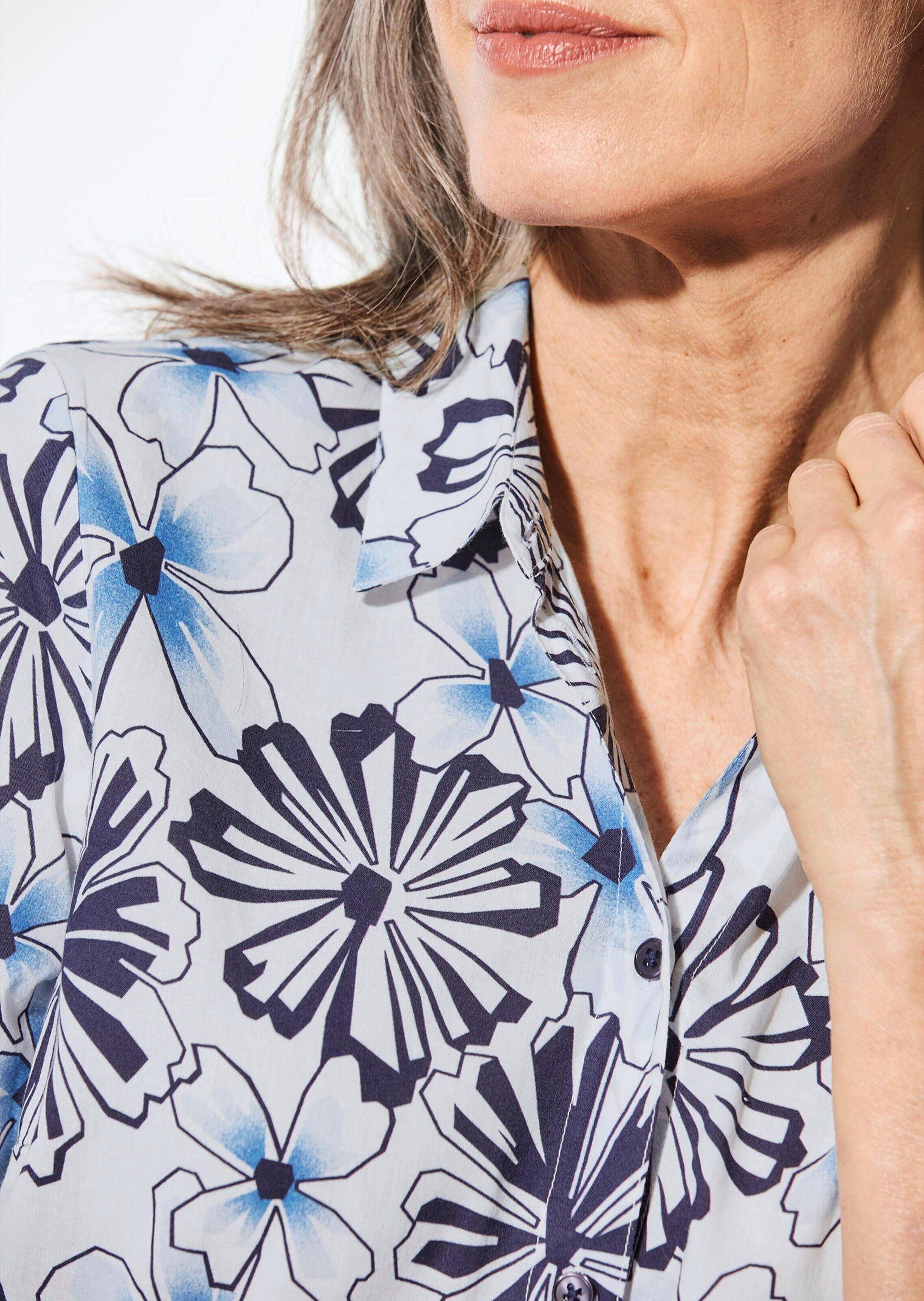 GOLDNER Hemdbluse Kurzgröße: Druckbluse mit Hemdkragen – Bild 5 von 5