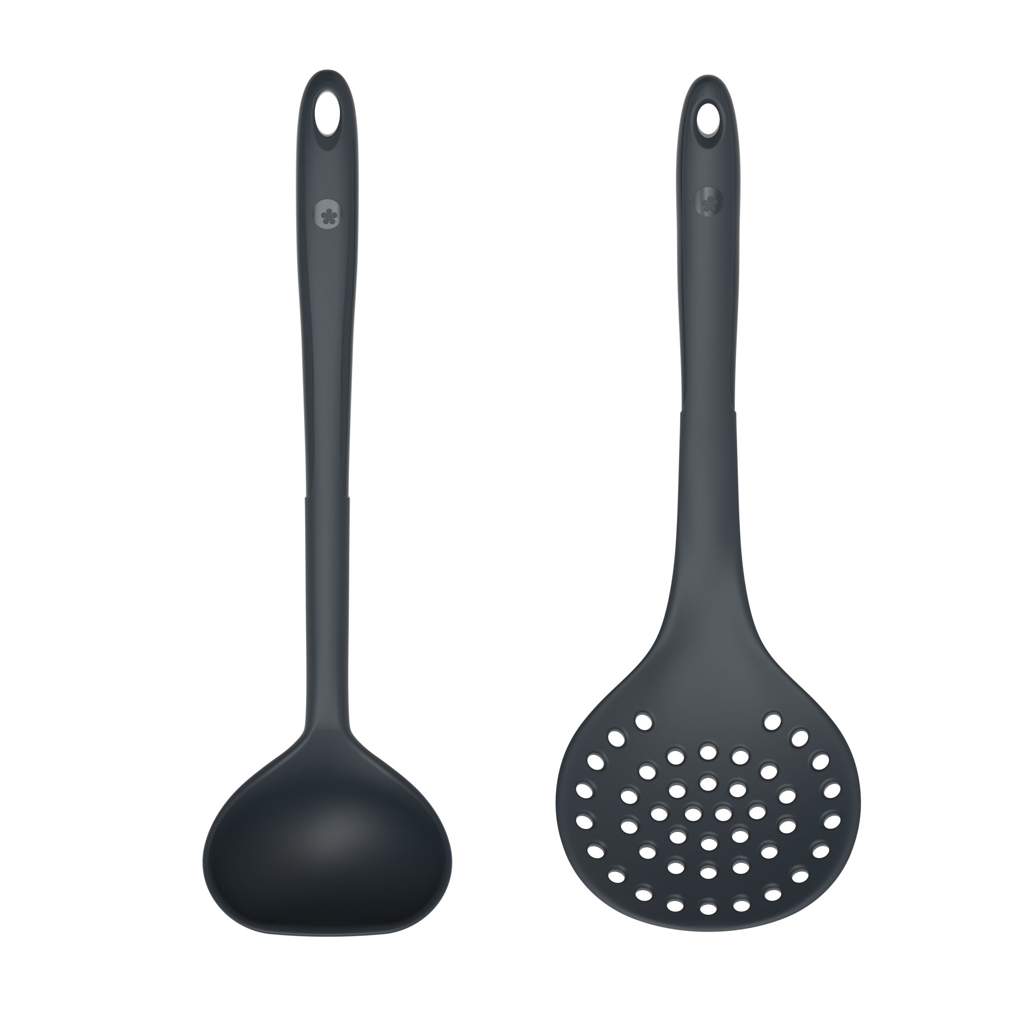 Kochblume Kochbesteck-Set Шумовки + Schöpfkelle L - 2-tlg. - anthrazit