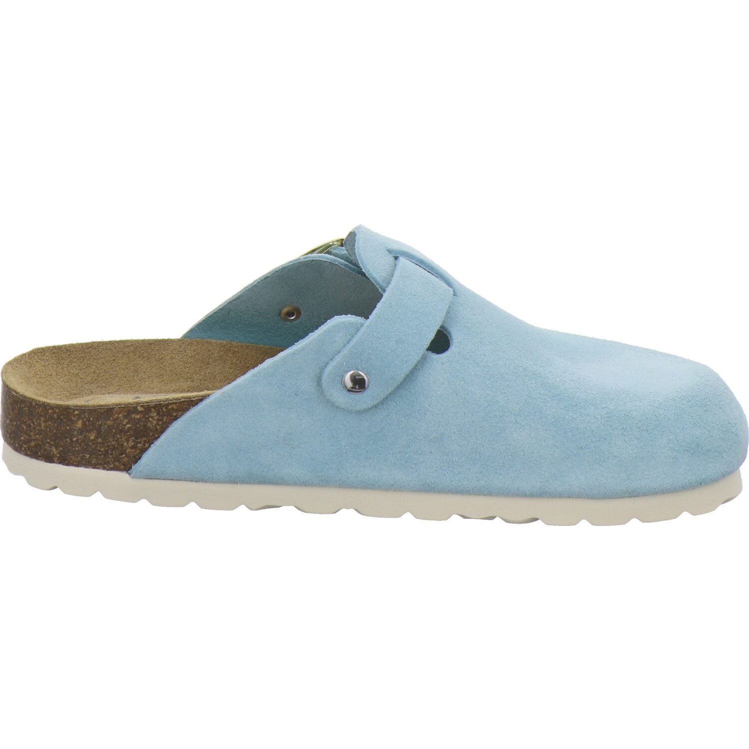 AFS-Schuhe 290041 Clogs Pantolette für Damen aus Leder mit Fußbett, Hausschuhe Made in Germany