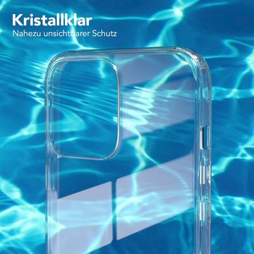 EAZY CASE Handyhülle Crystal Clear Case für Apple iPhone 13 Pro Max 6,7 Zoll, Schutzhülle Kameraschutz Silikonhülle Transparent Handyhülle Slimcover