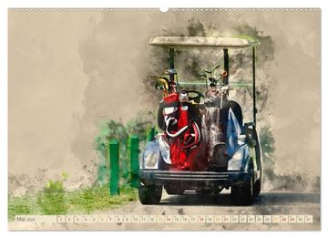 CALVENDO Wandkalender Ich liebe Golf (Premium, hochwertiger DIN A2 Wandkalender 2023, Kunstdruck in Hochglanz)