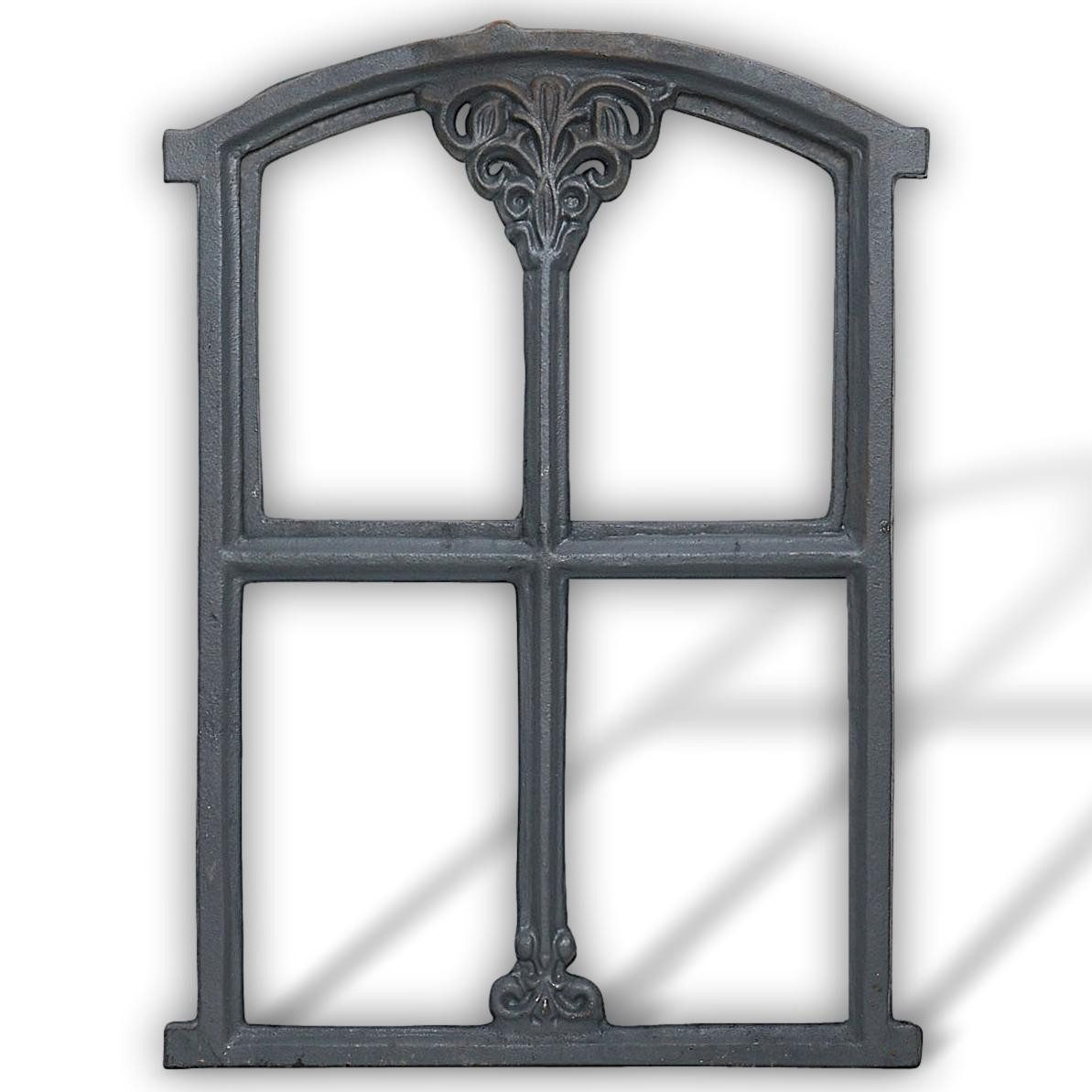 Dekoobjekt Stallfenster Fenster Klappe Scheunenfenster Eisenfenster grau 47cm Ant