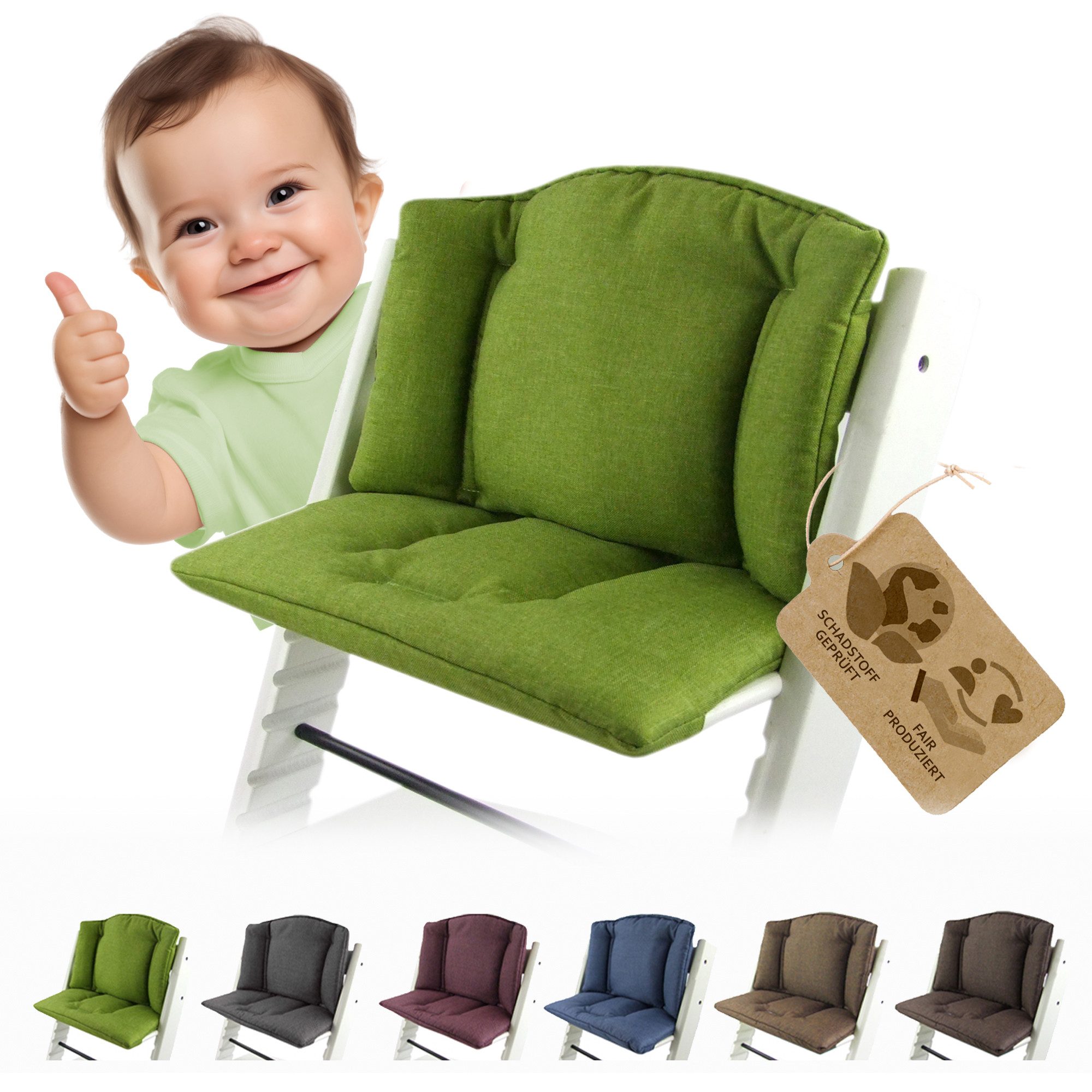 BambiniWelt by Rafael K. Hochstuhlauflage Ersatzbezug Bezug Sitzkissen komp günstig online kaufen