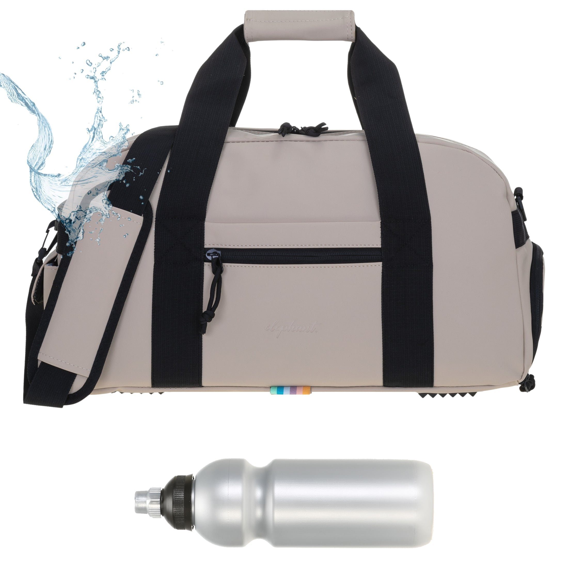 ELEPHANT Sporttasche Hydro Gym Sport Tasche Herren Damen wasserabweisend aus Plane, Reisetasche Schuhfach Handgepäck Weekender 46 cm