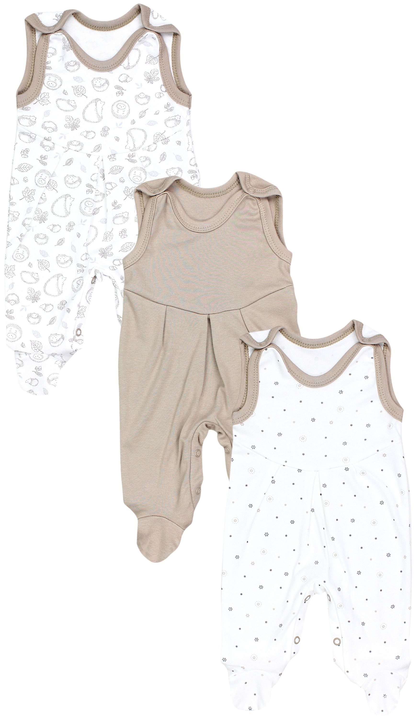 TupTam Strampler TupTam Baby Mädchen Strampler mit Fuß 3er Pack
