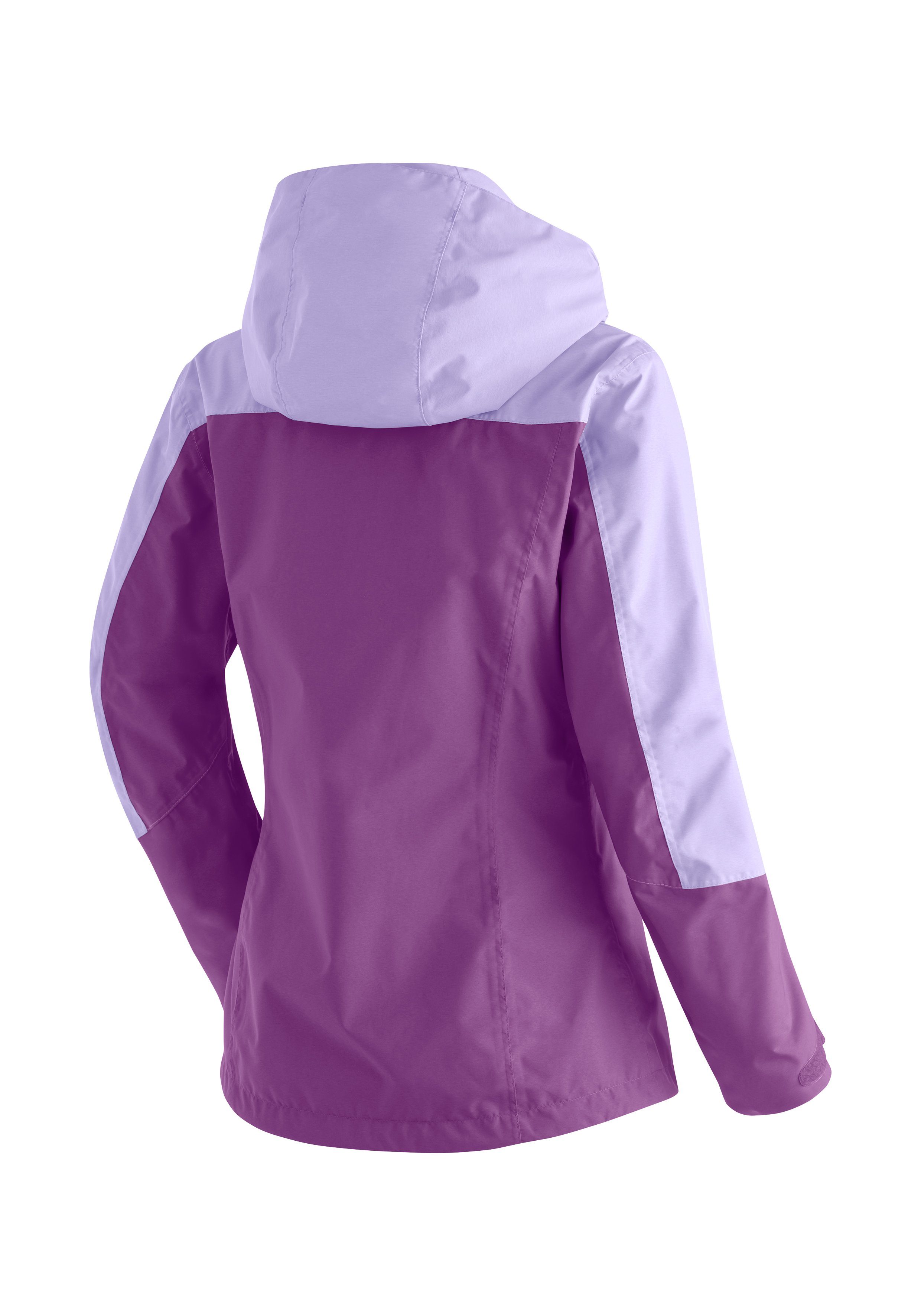 W aus Outdoorjacke Material atmungsaktivem Maier Partu Funktionsjacke Sports purpurviolett Wasserdichte