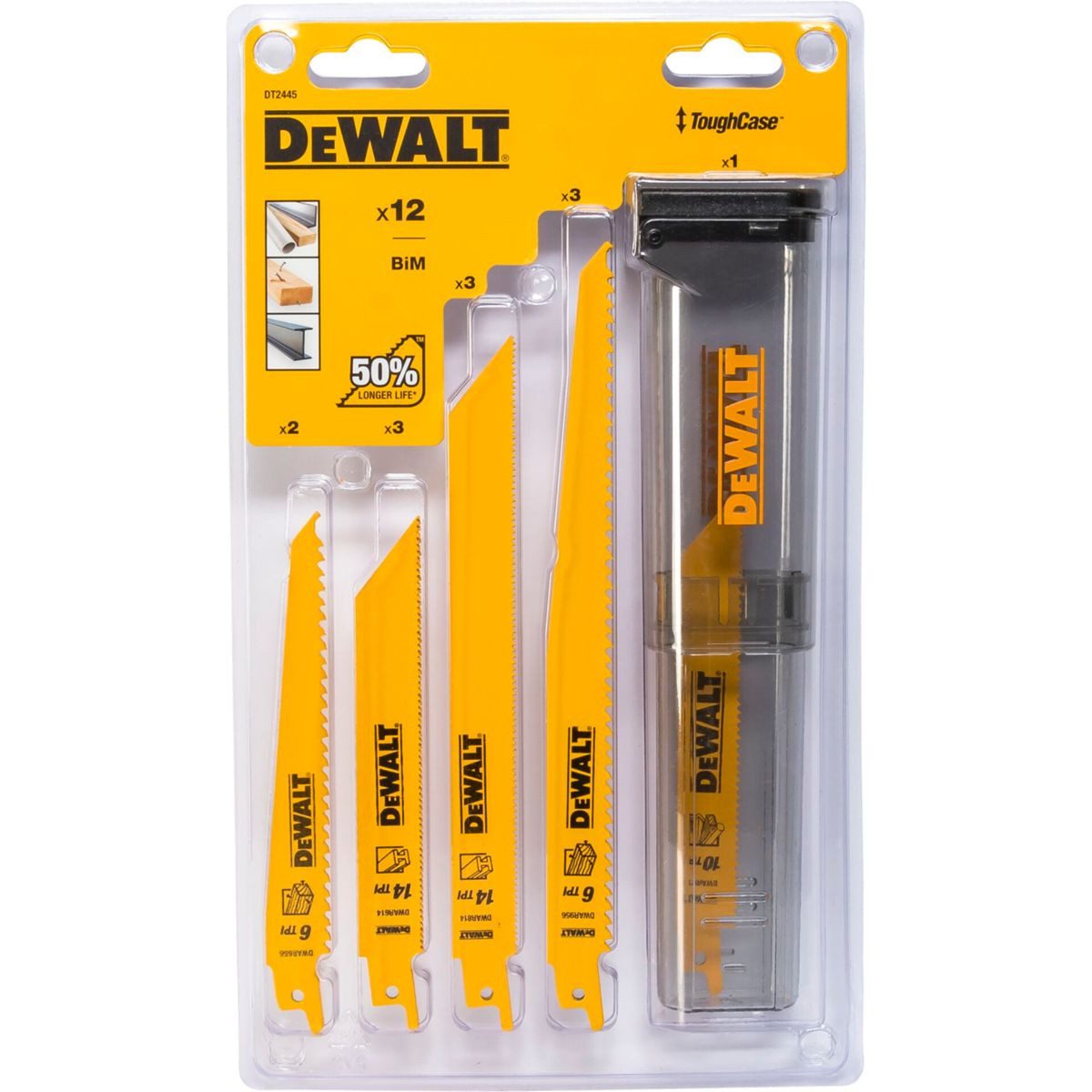 DeWalt Säbelsägeblatt DT2445-QZ 12-tlg.